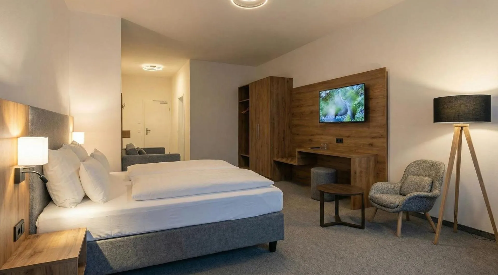 Bedroom, Bed in Hotel Goldene Rose