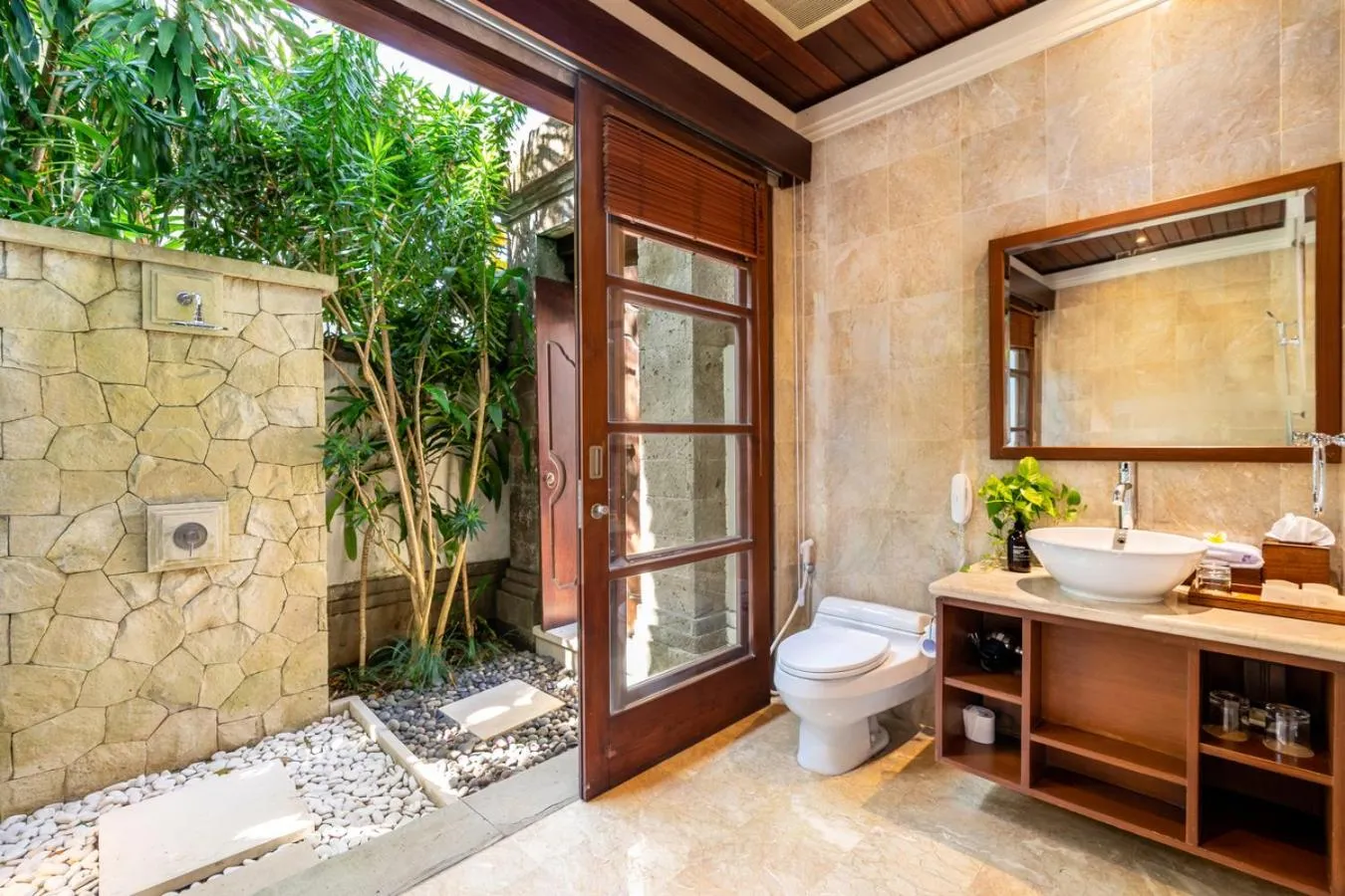 Bathroom in Jimbaran Beach Villas by Nakula