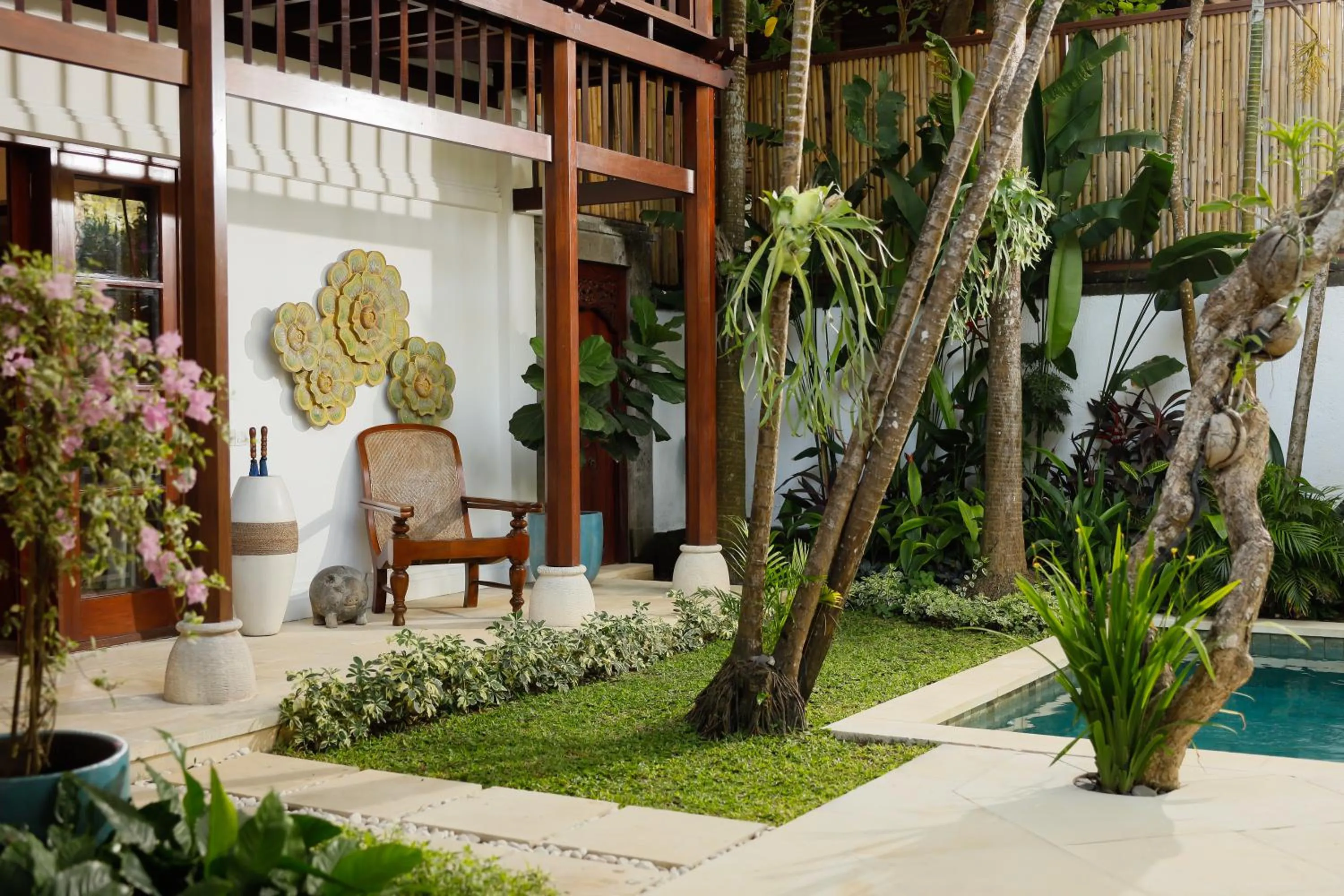 Garden in Jimbaran Beach Villas by Nakula