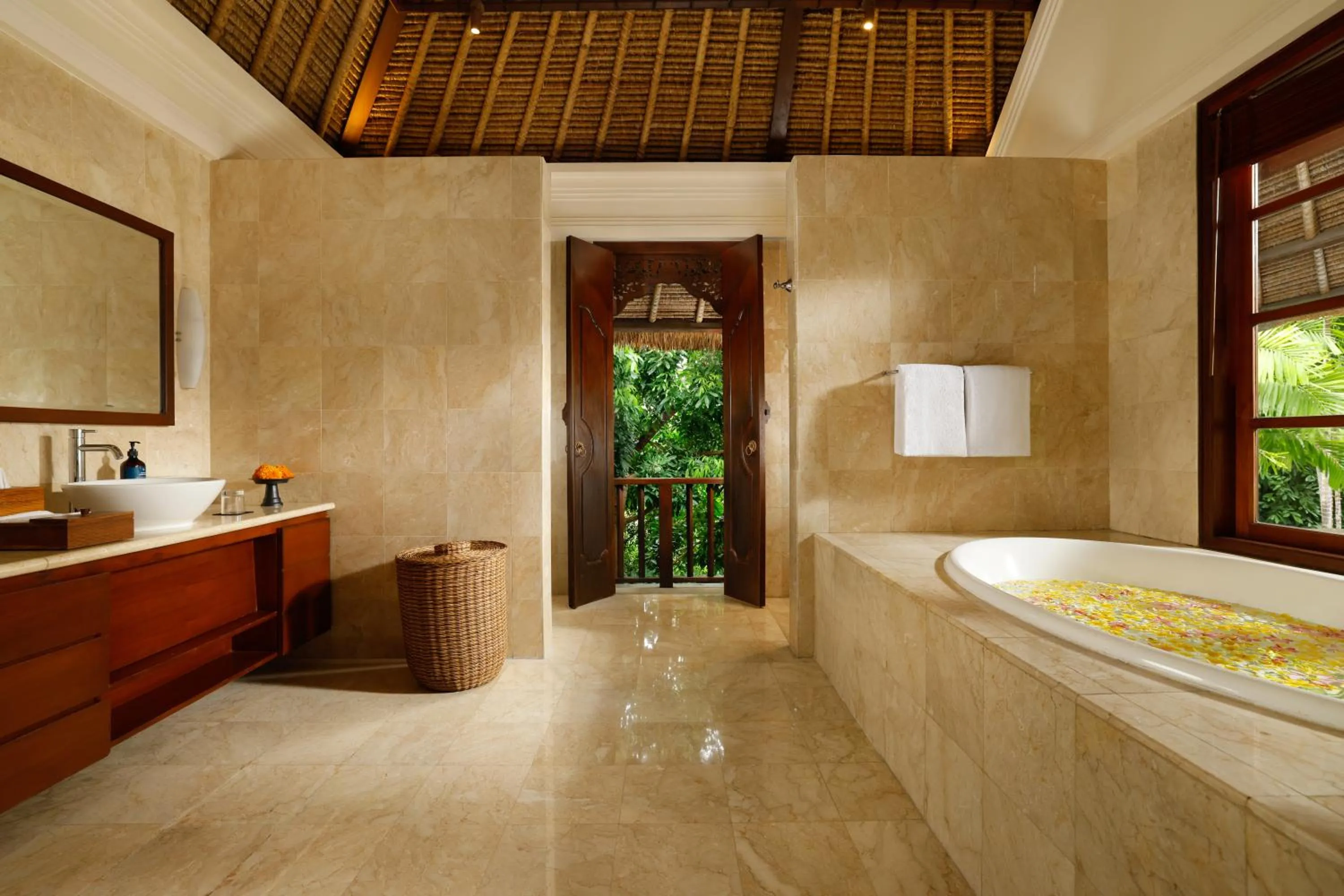 Bathroom in Jimbaran Beach Villas by Nakula