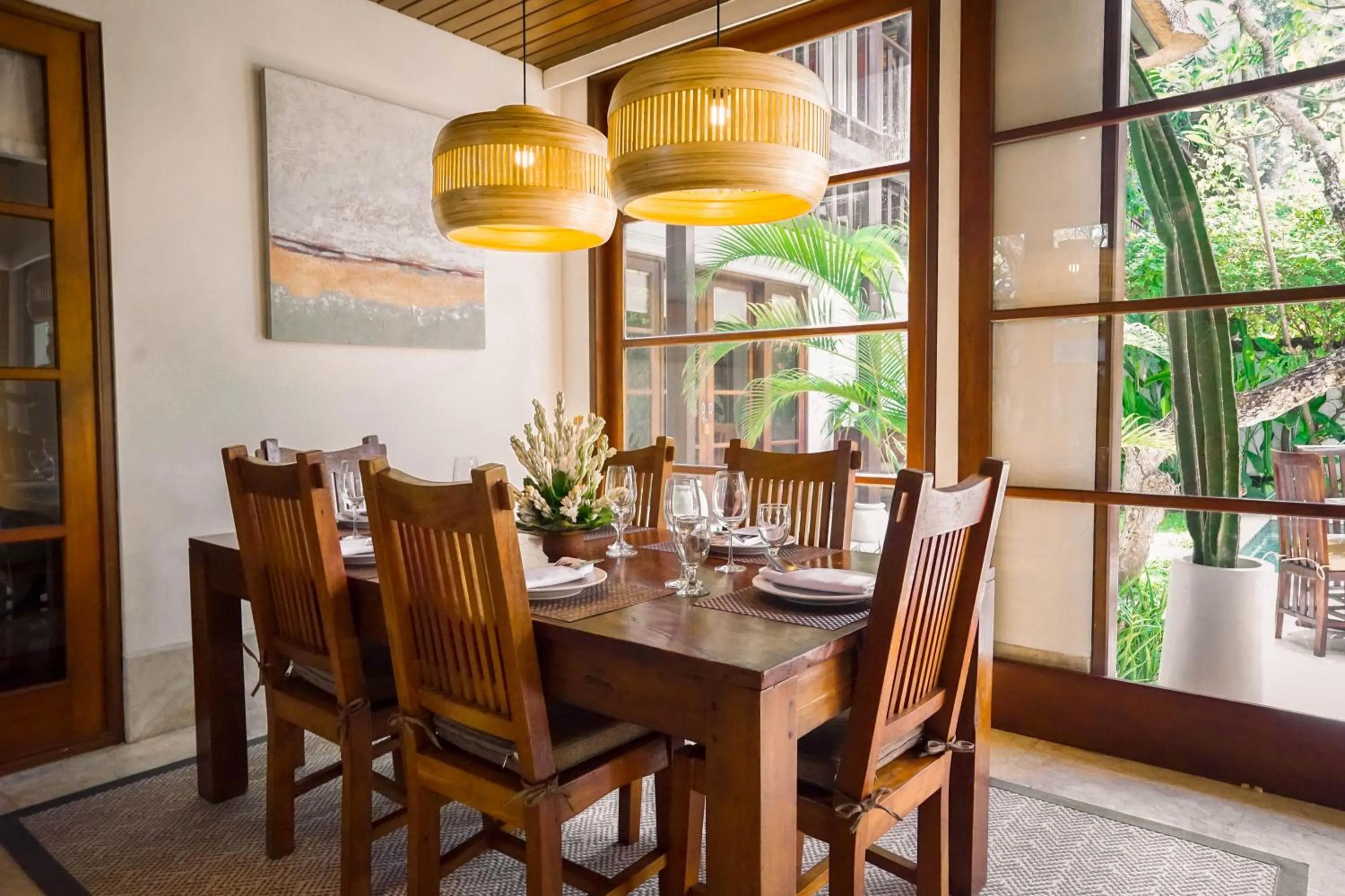 Dining area in Jimbaran Beach Villas by Nakula