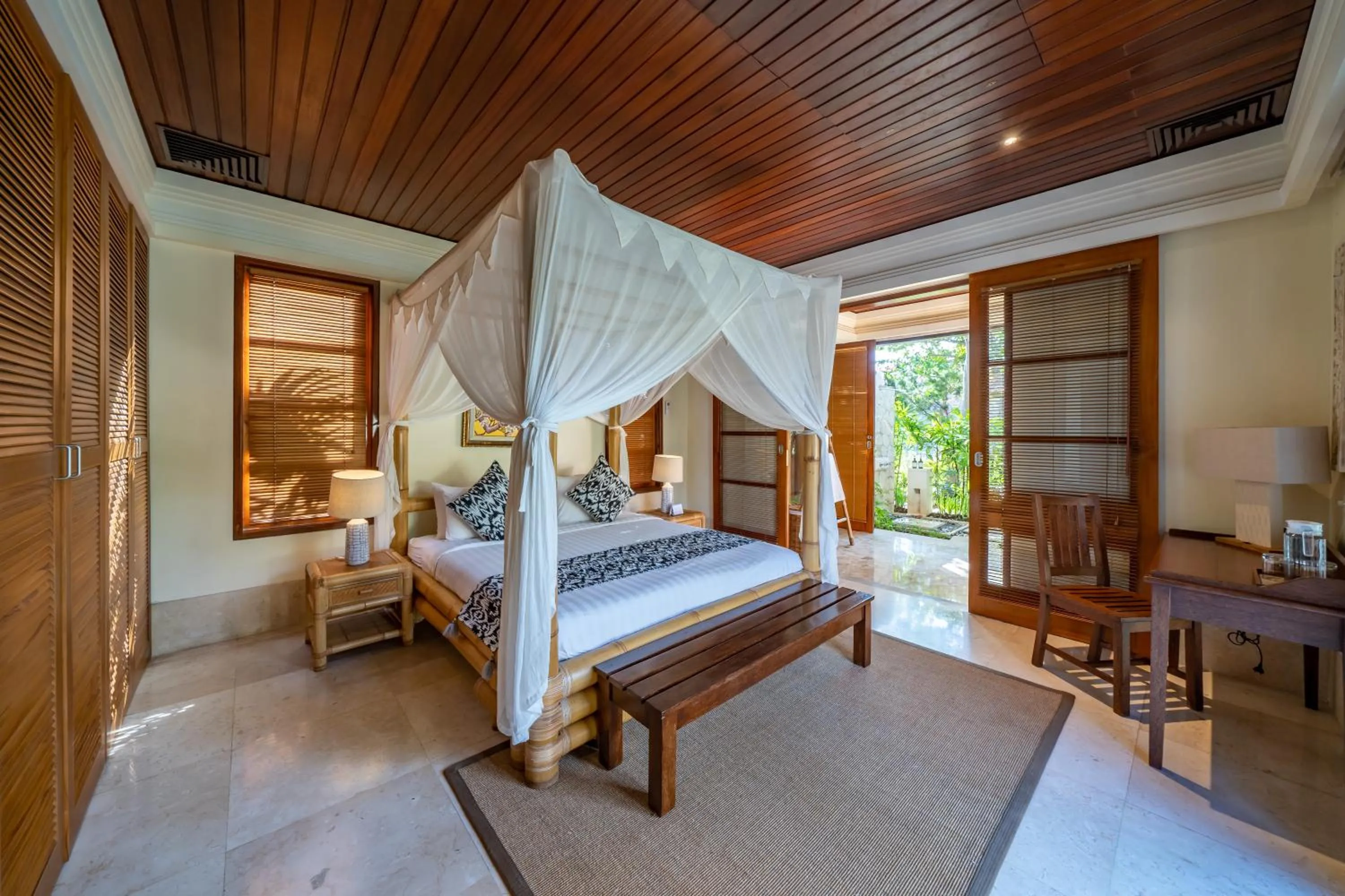 Bedroom, Bed in Jimbaran Beach Villas by Nakula