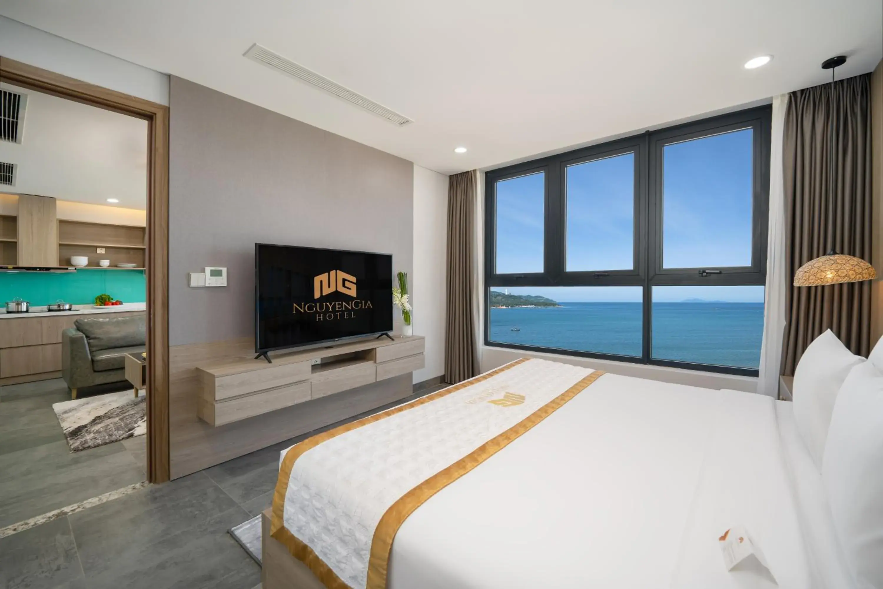 Bed in Nguyen Gia Hotel Bed in Nguyen Gia Hotel