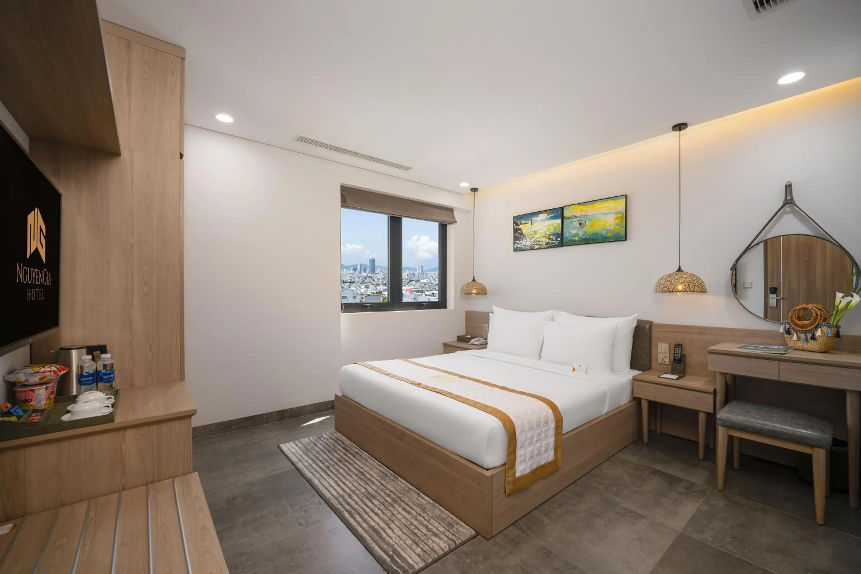 Bed in Nguyen Gia Hotel