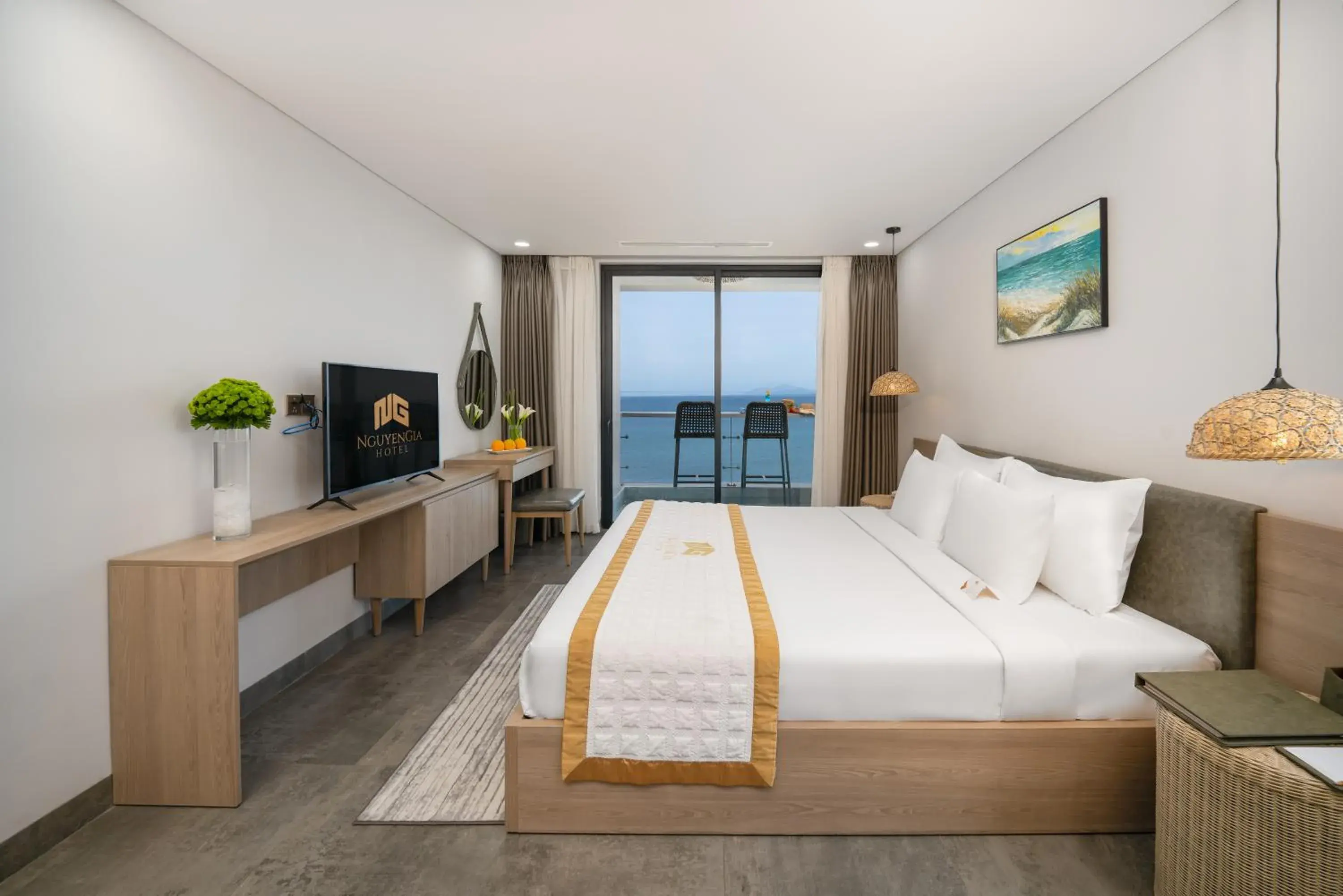 Bed in Nguyen Gia Hotel Bed in Nguyen Gia Hotel