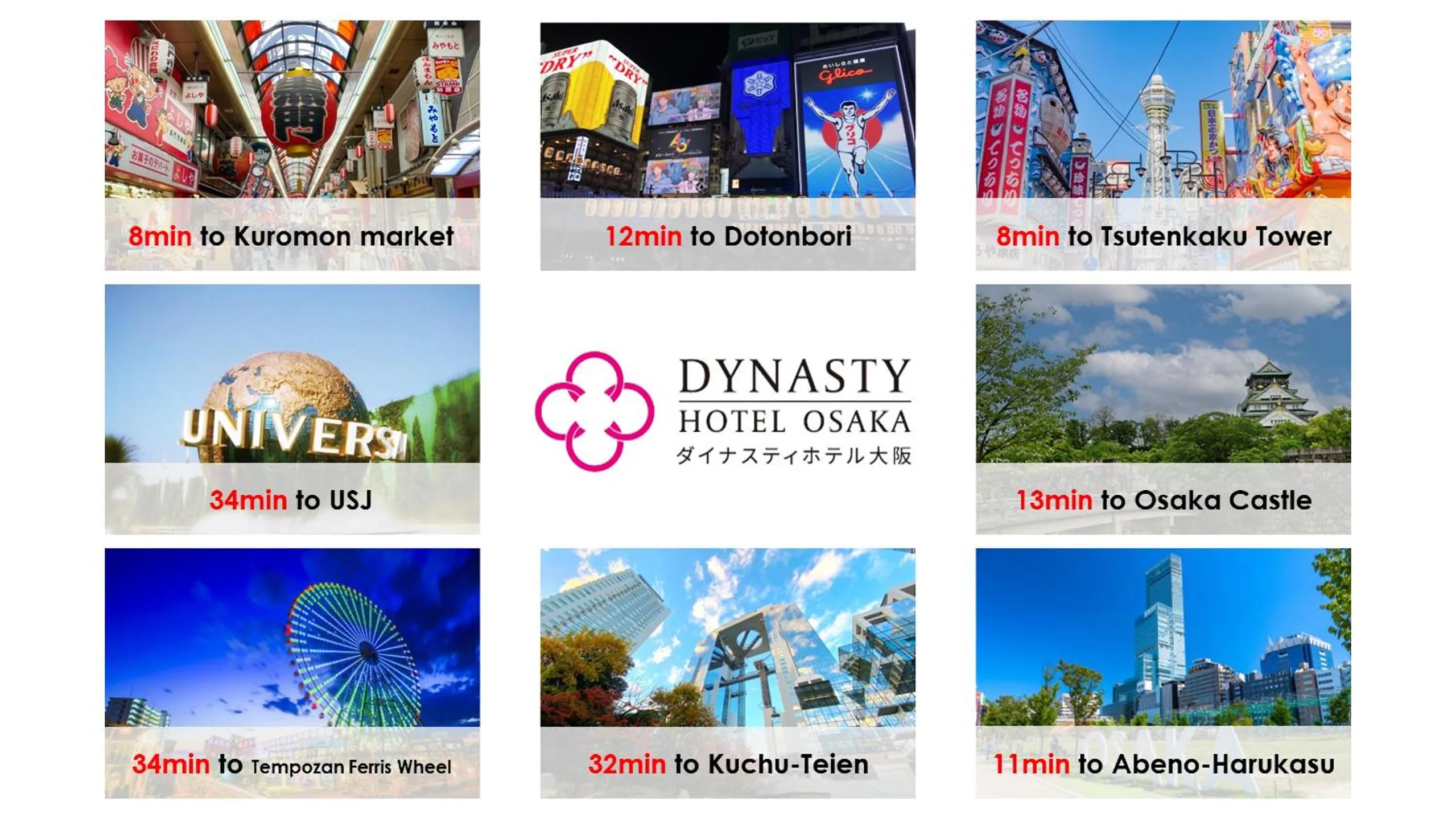 Nearby landmark in Dynasty Hotel & Resort Osaka