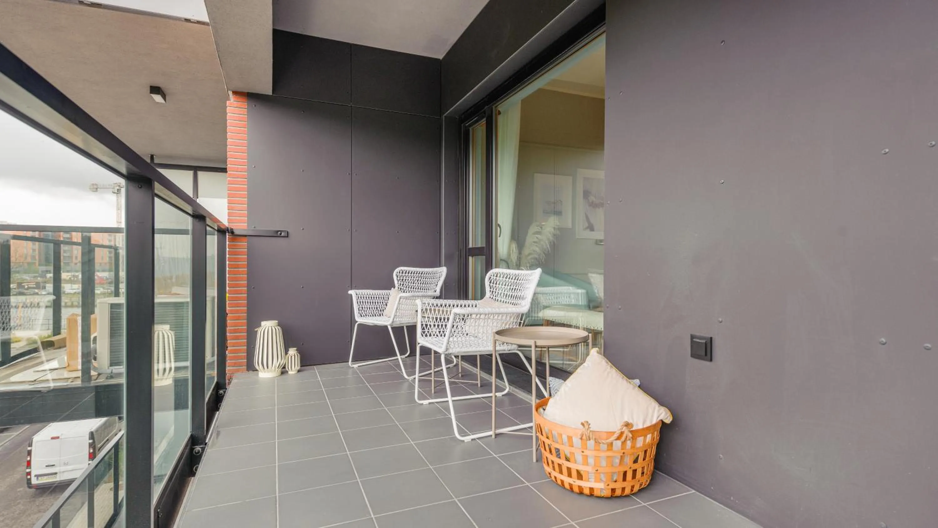 Balcony/Terrace in Nadmotławie z sauną, Sun & Snow