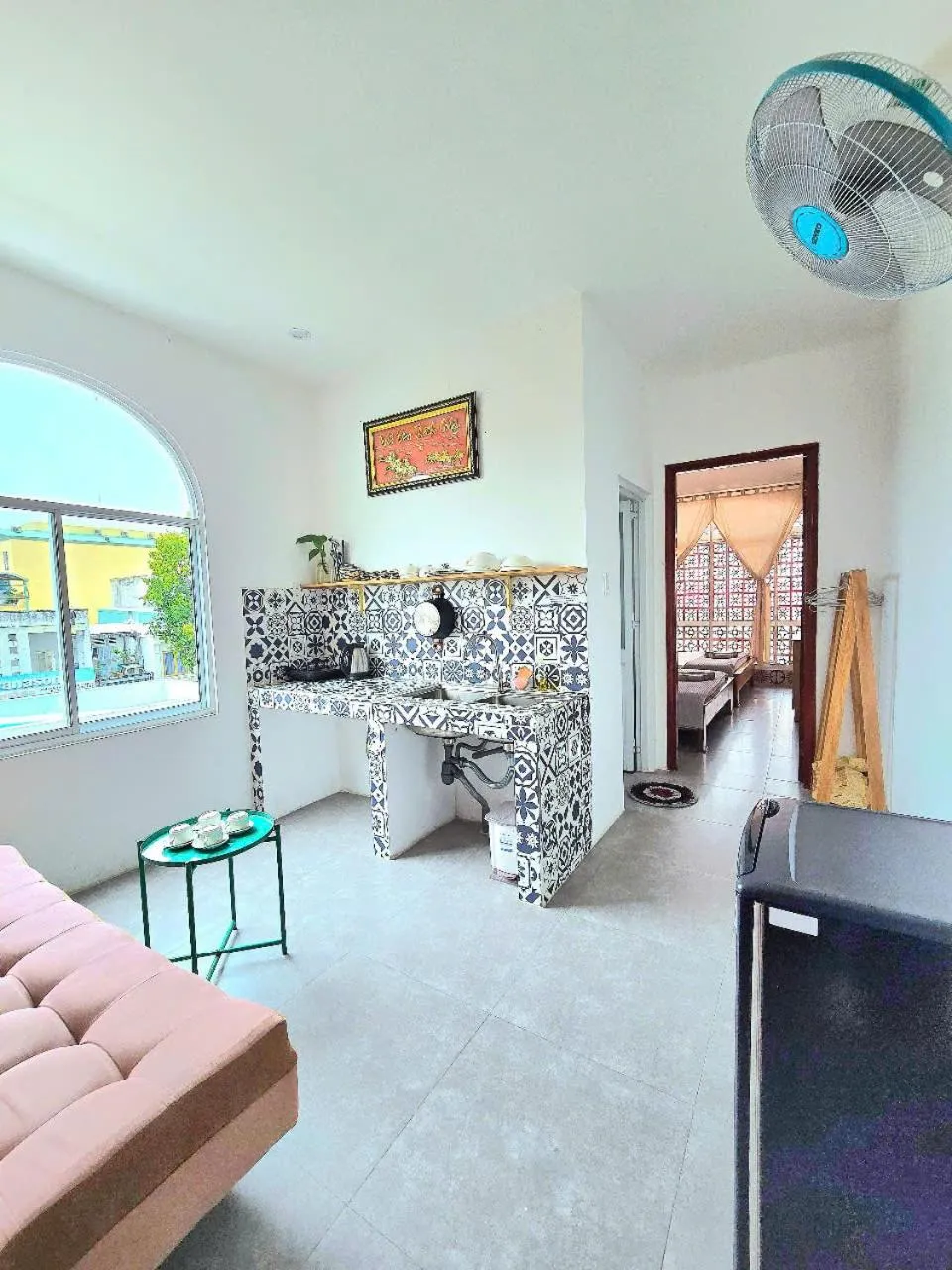 Living room in Mekong 69 Hostel