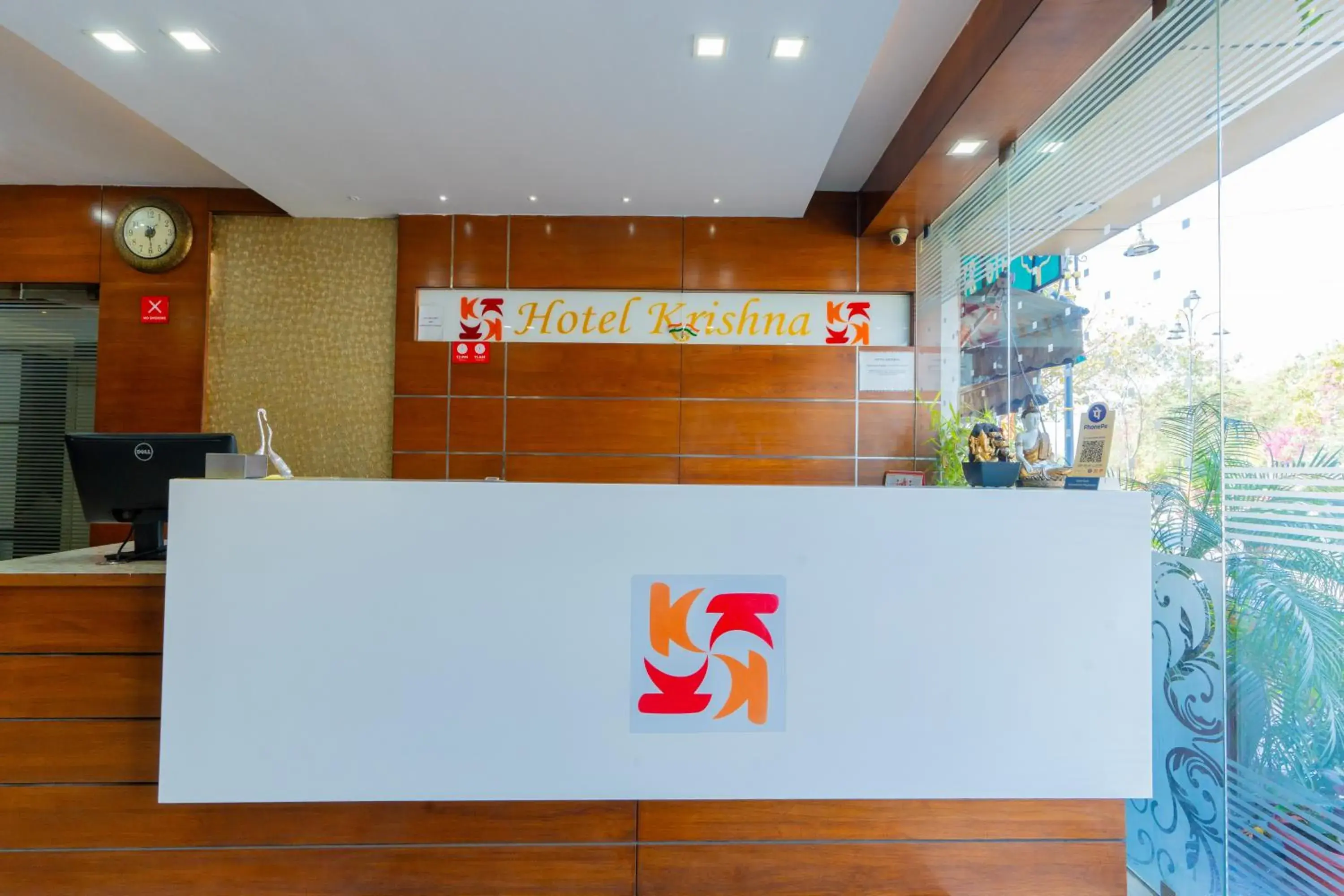 Lobby or reception in Hotel Krishna by KeyMagics Lobby or reception in Hotel Krishna by KeyMagics