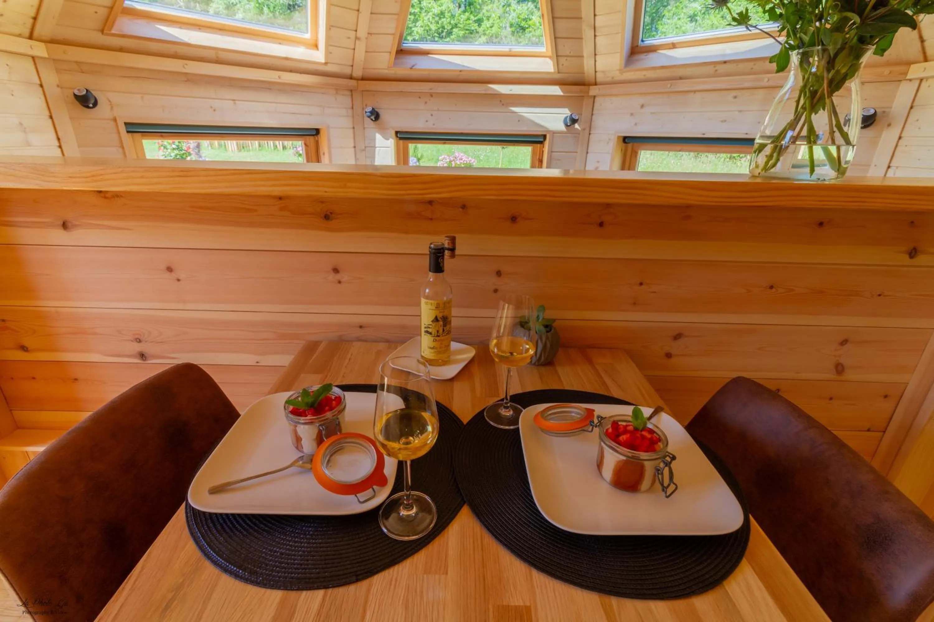 Food and drinks in Cabane Spa belle étoile