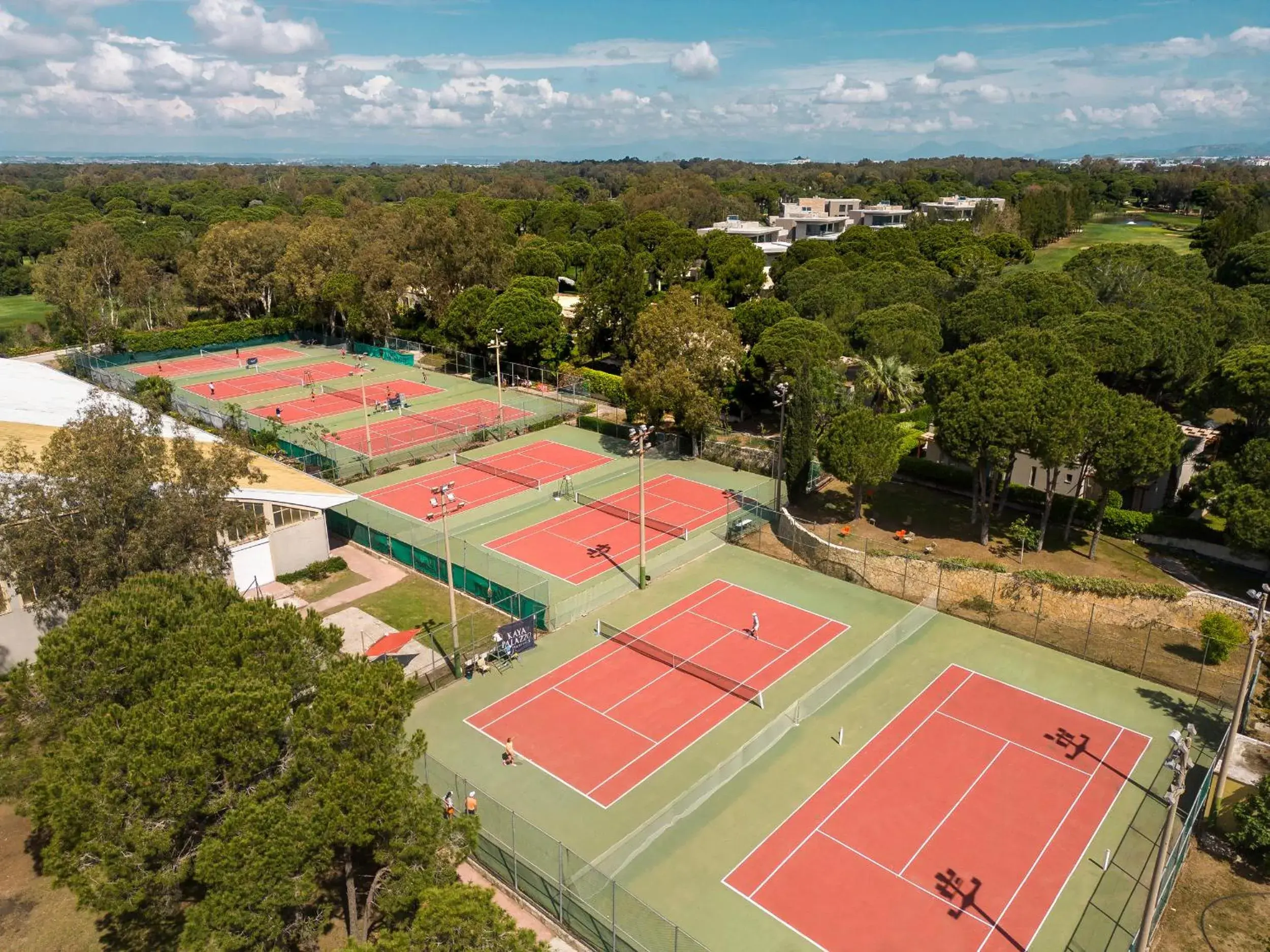 Tennis court, Bird's-eye View in Kaya Belek