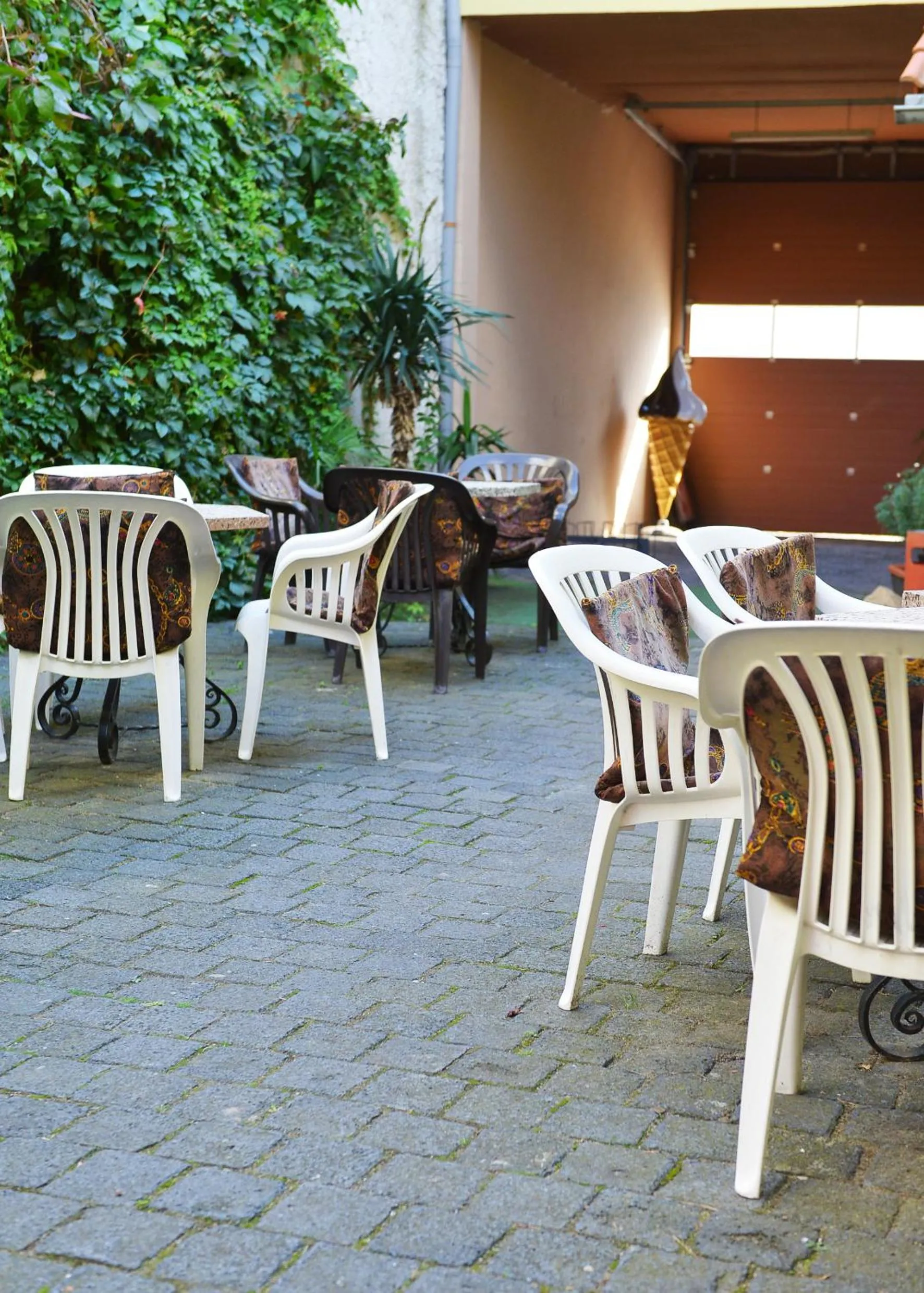 Patio in Pension Damköhler Thale OT Westerhausen