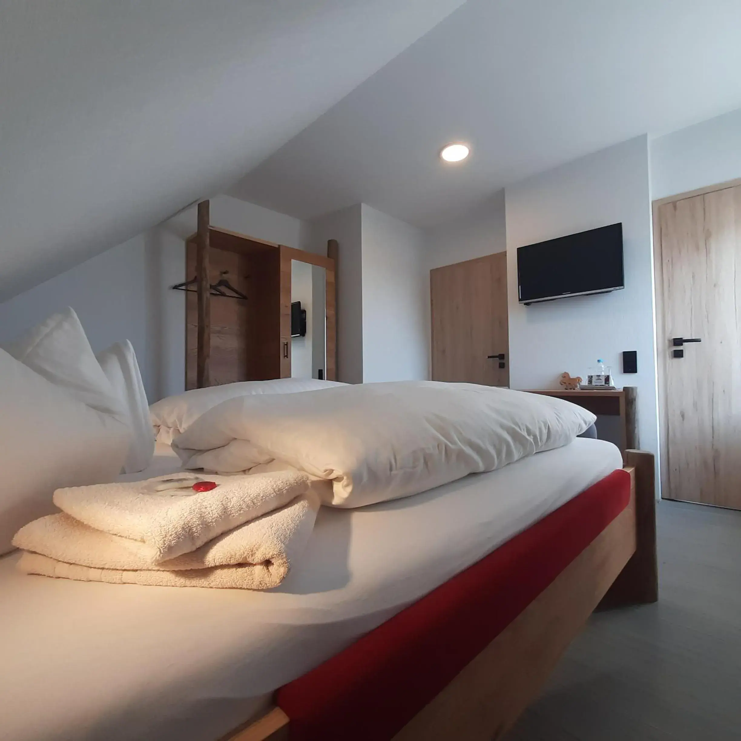 Double Room in Regenbogenhof Rudelswalde Double Room in Regenbogenhof Rudelswalde