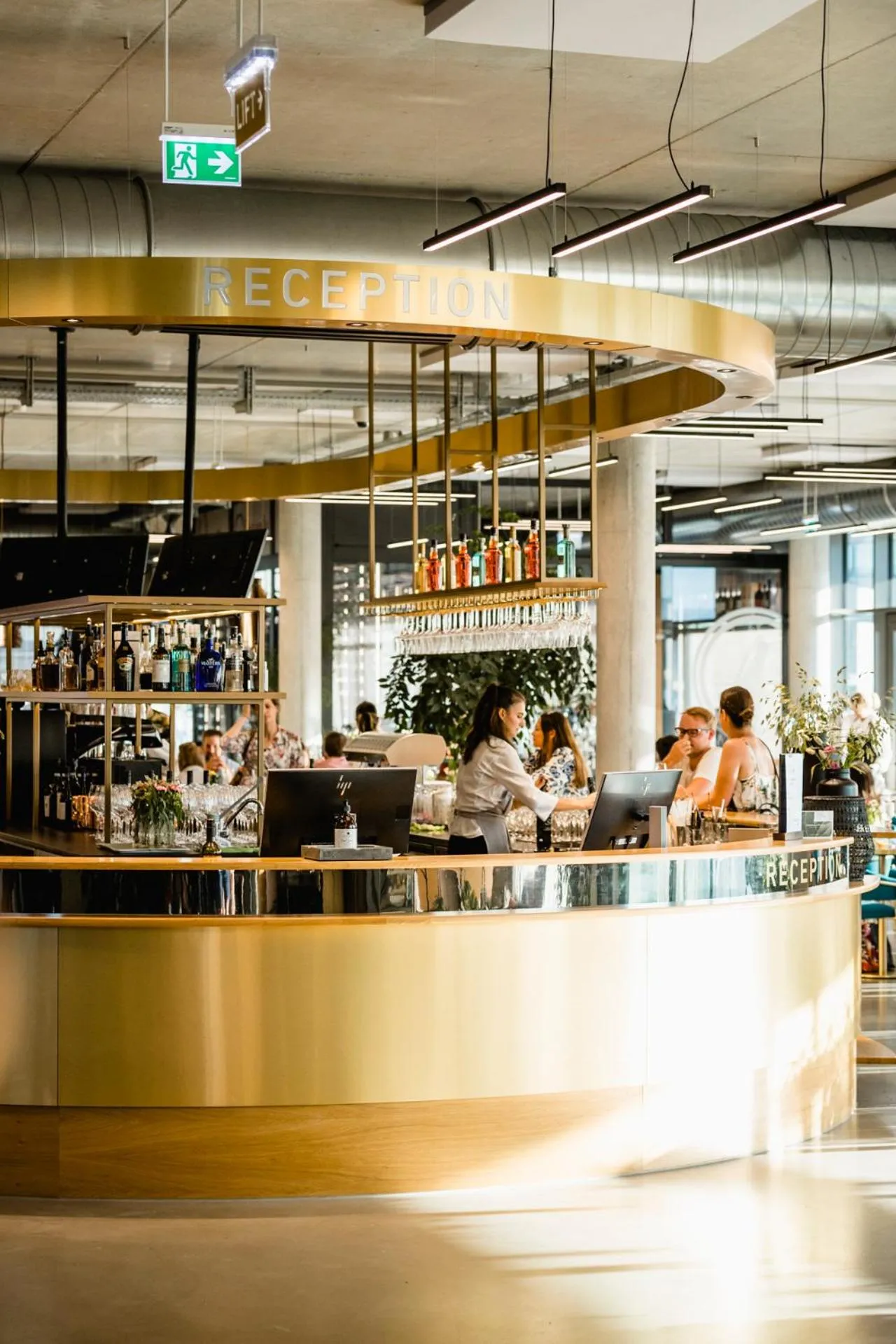 Lobby or reception in FIRMAMENT Hotel