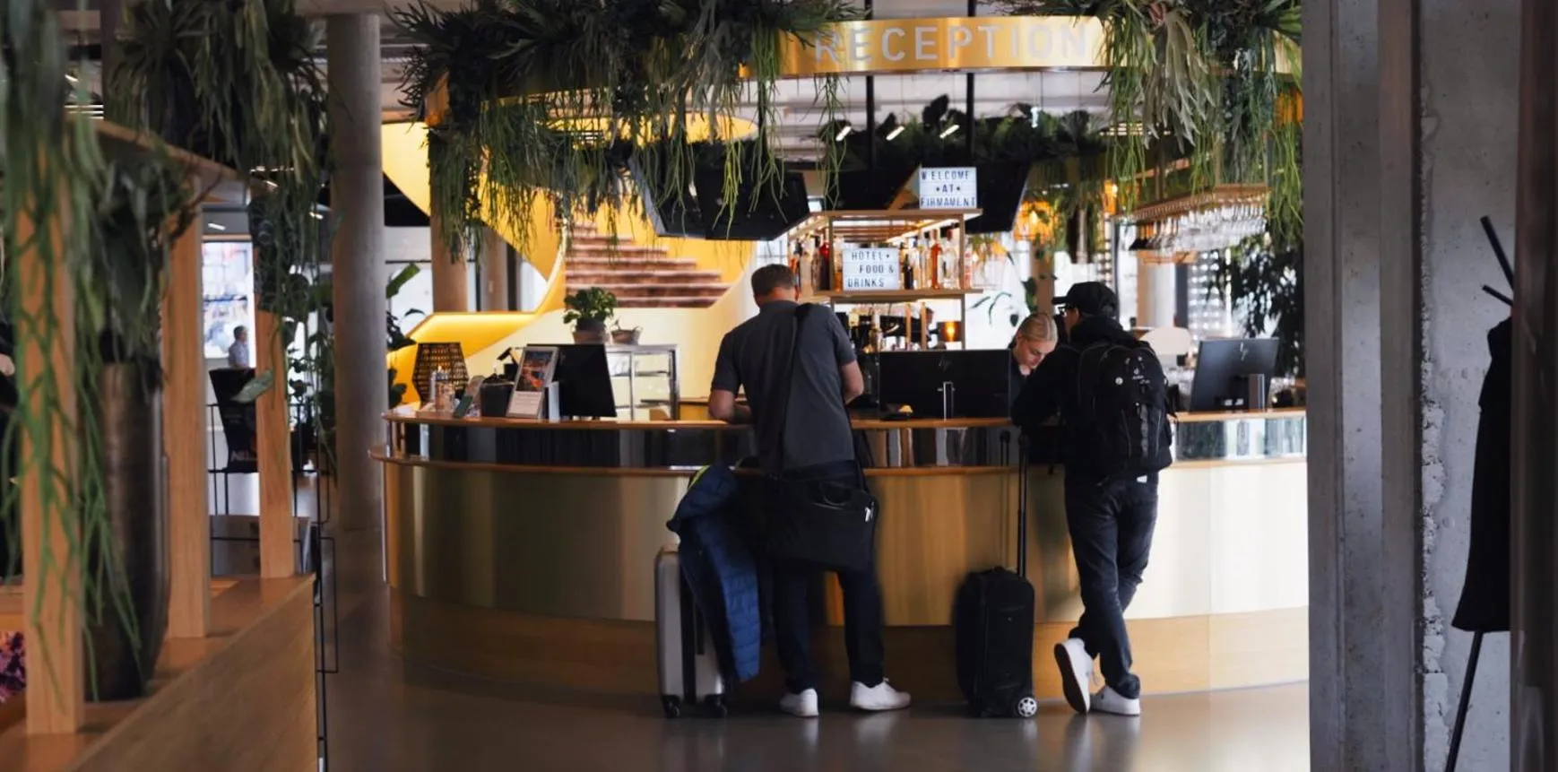 Lobby or reception in FIRMAMENT Hotel