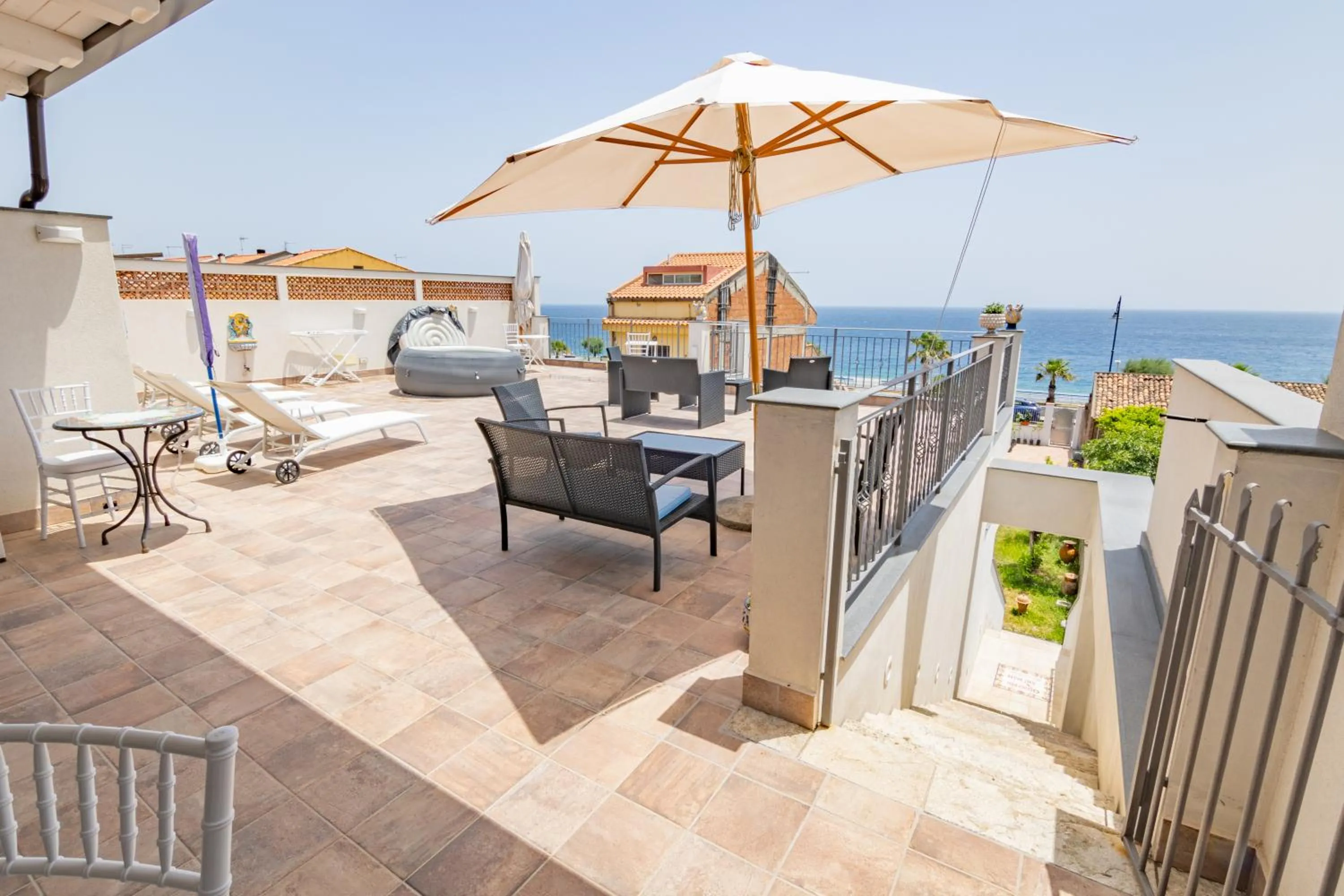 Balcony/Terrace in B&B Ottocento Sul Mare