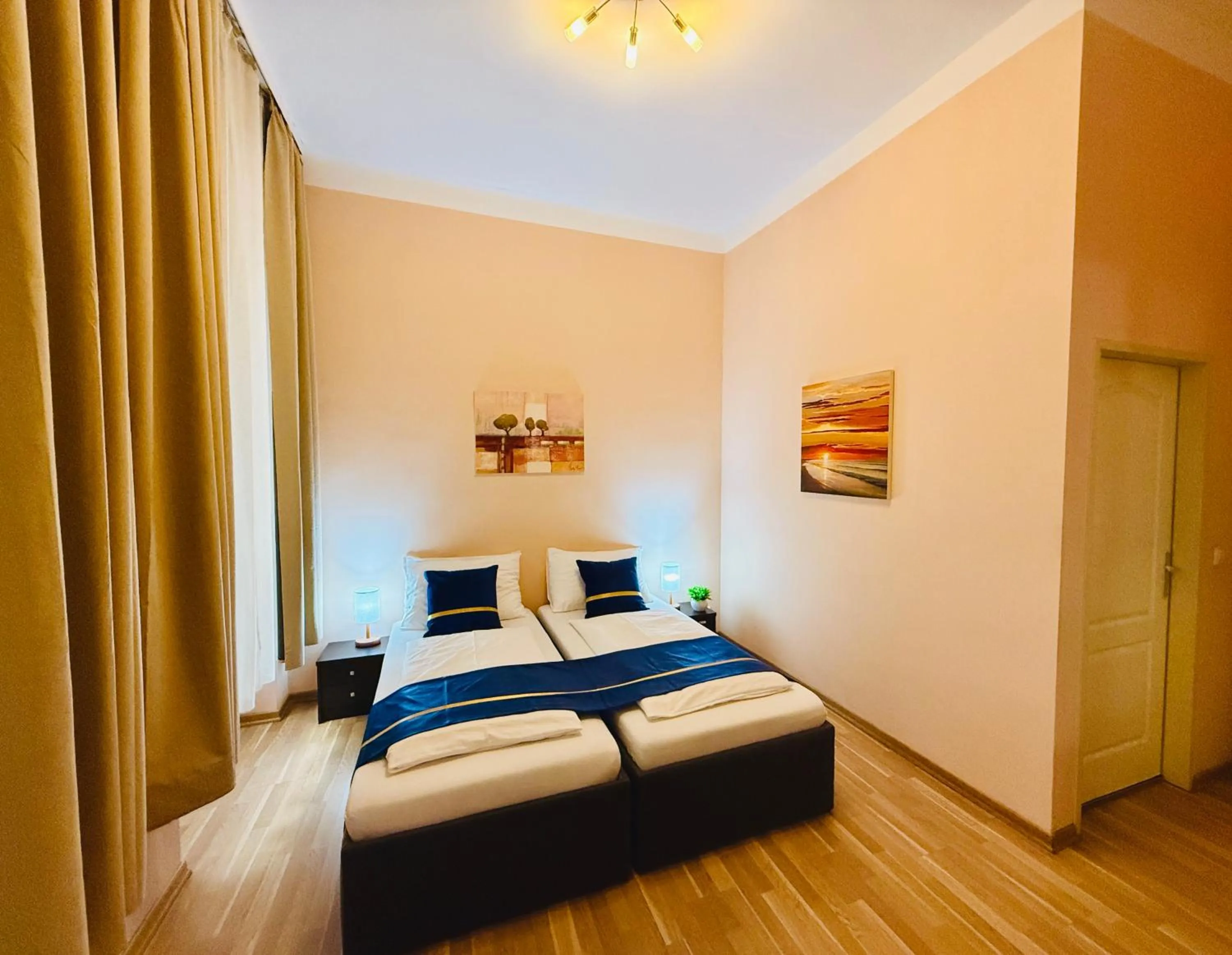 Photo of the whole room, Bed in Pension Liechtenstein