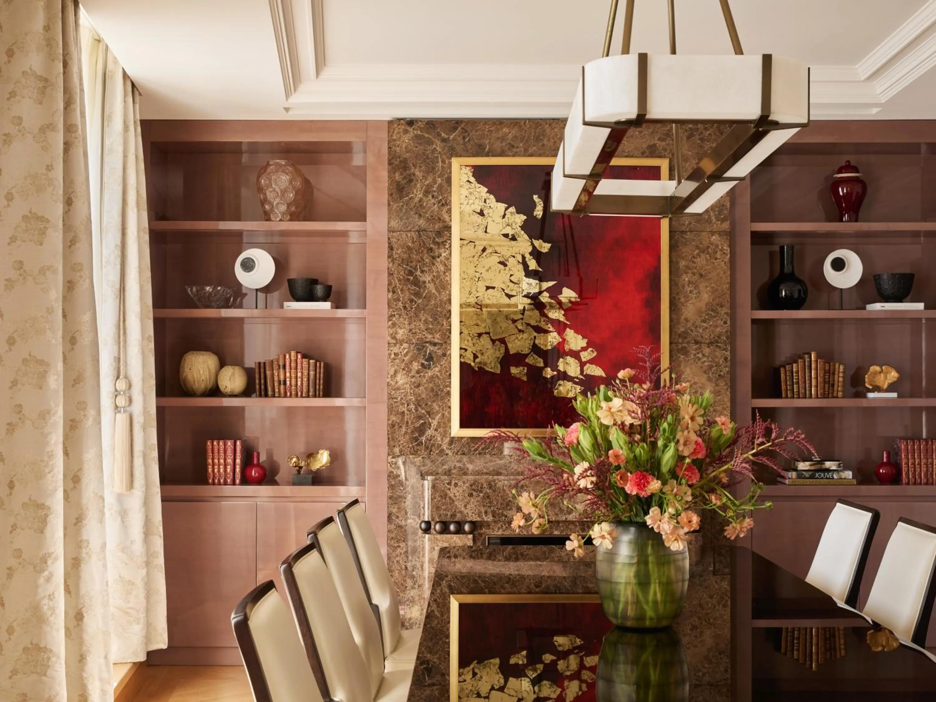 Seating area in The Woodward - Auberge Collection