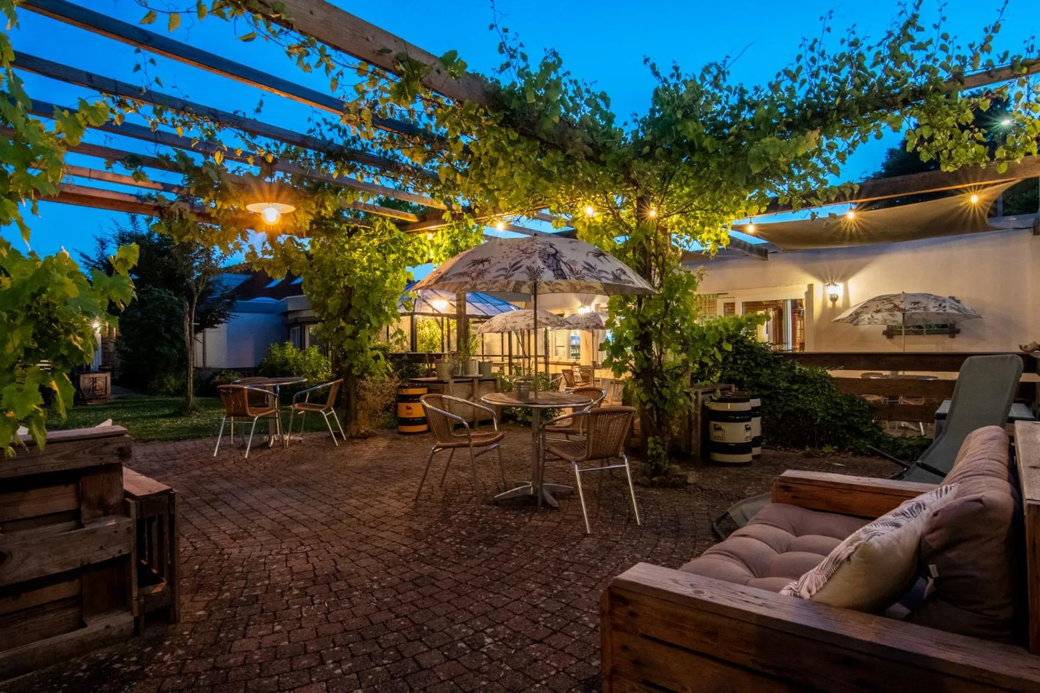 Garden view in B&B Katoo