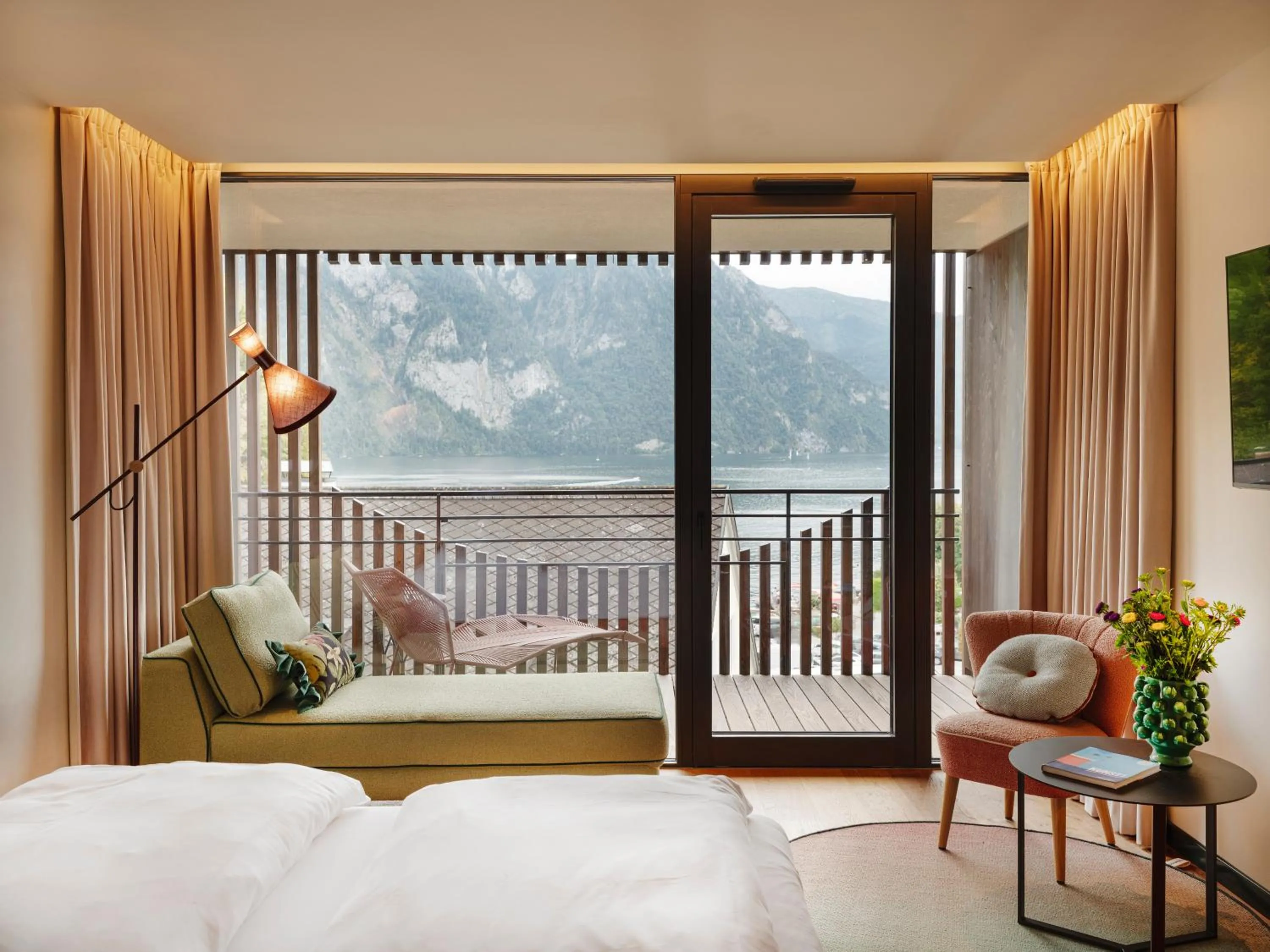 View (from property/room), Bed in Post am See, Traunsee - 4 Stern Superior
