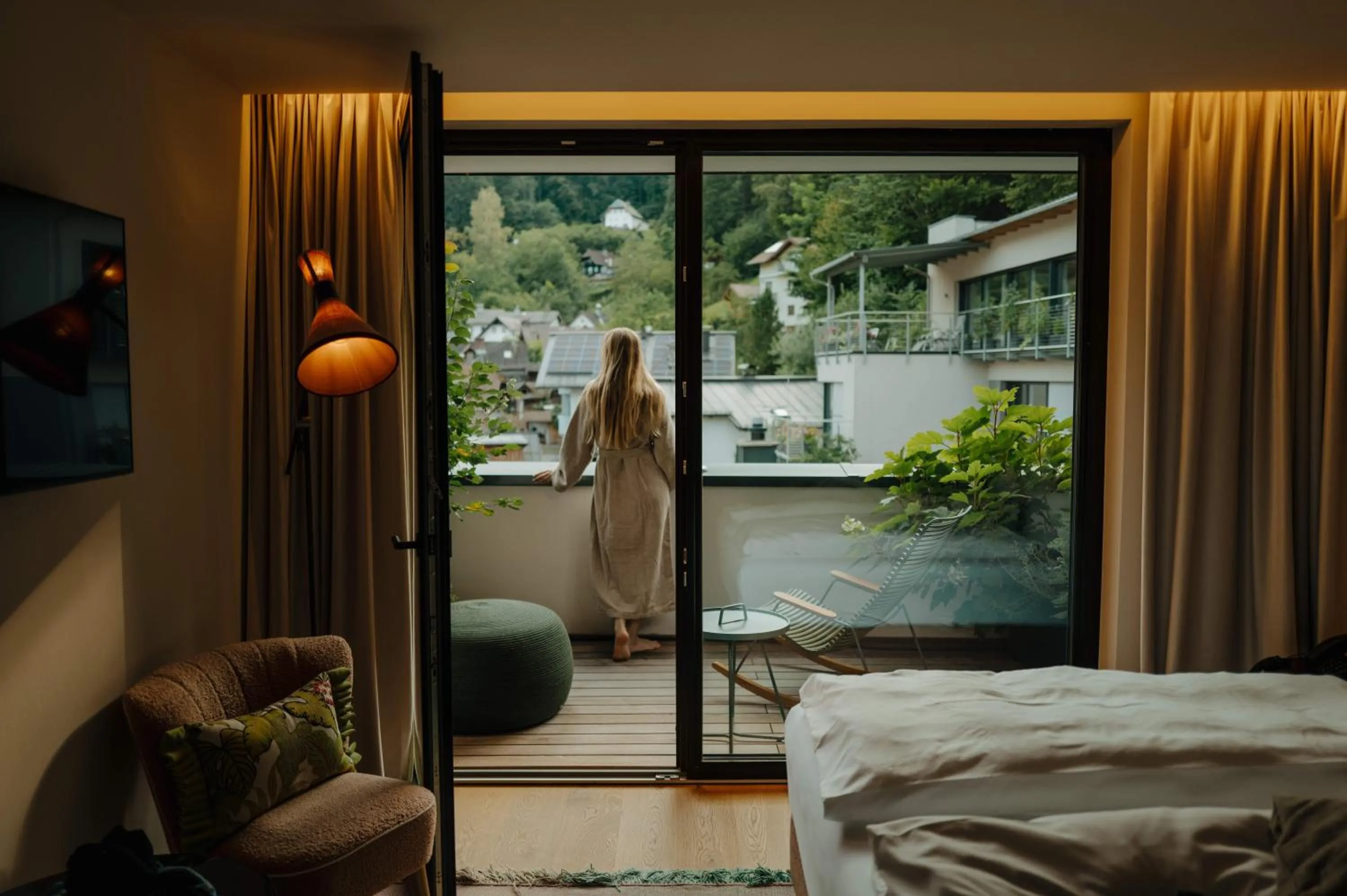 View (from property/room), Bed in Post am See, Traunsee - 4 Stern Superior