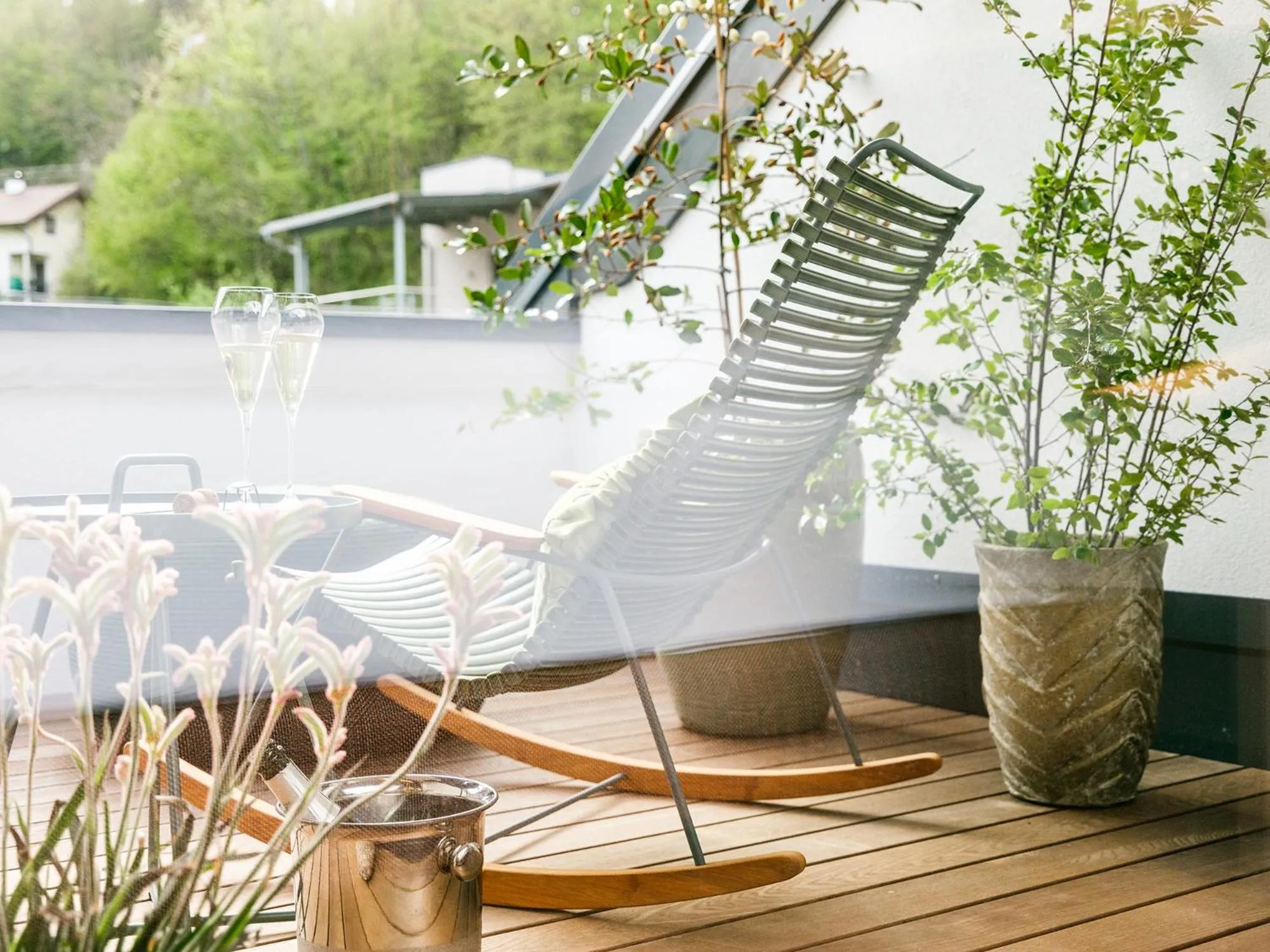 Balcony/Terrace in Post am See, Traunsee - 4 Stern Superior