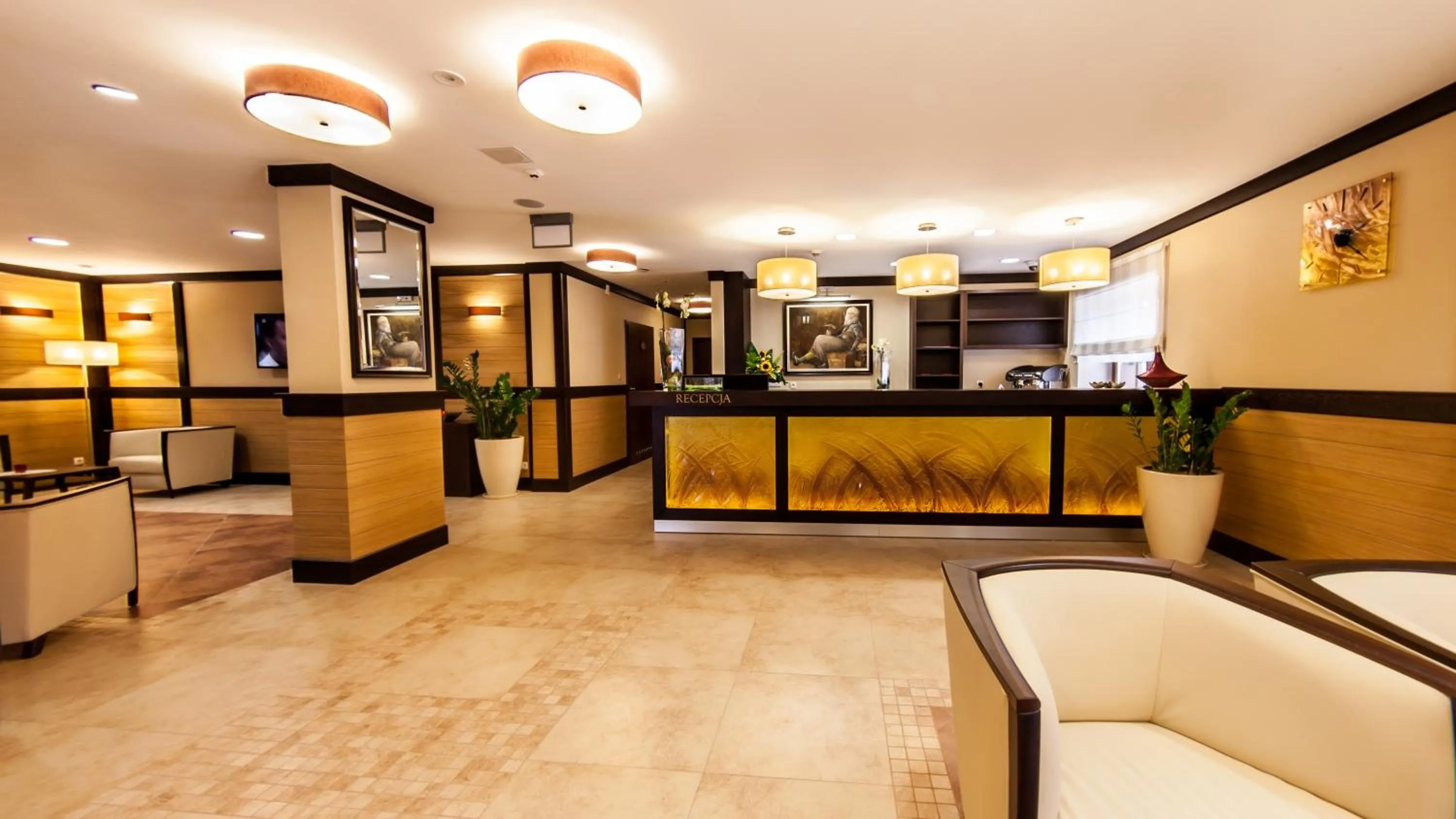 Lobby or reception in Hotel Skarbek