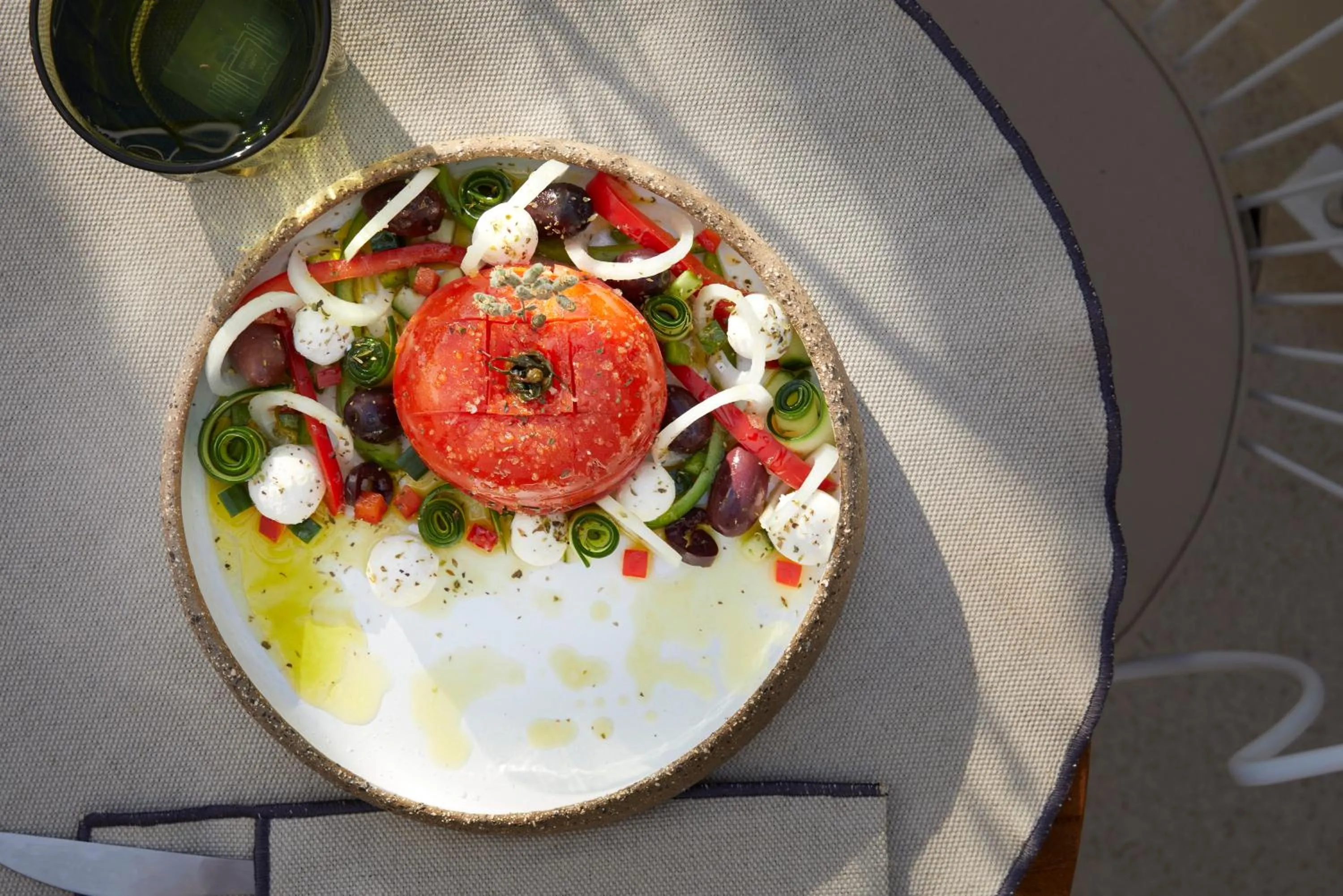 Food in White Pebble Suites