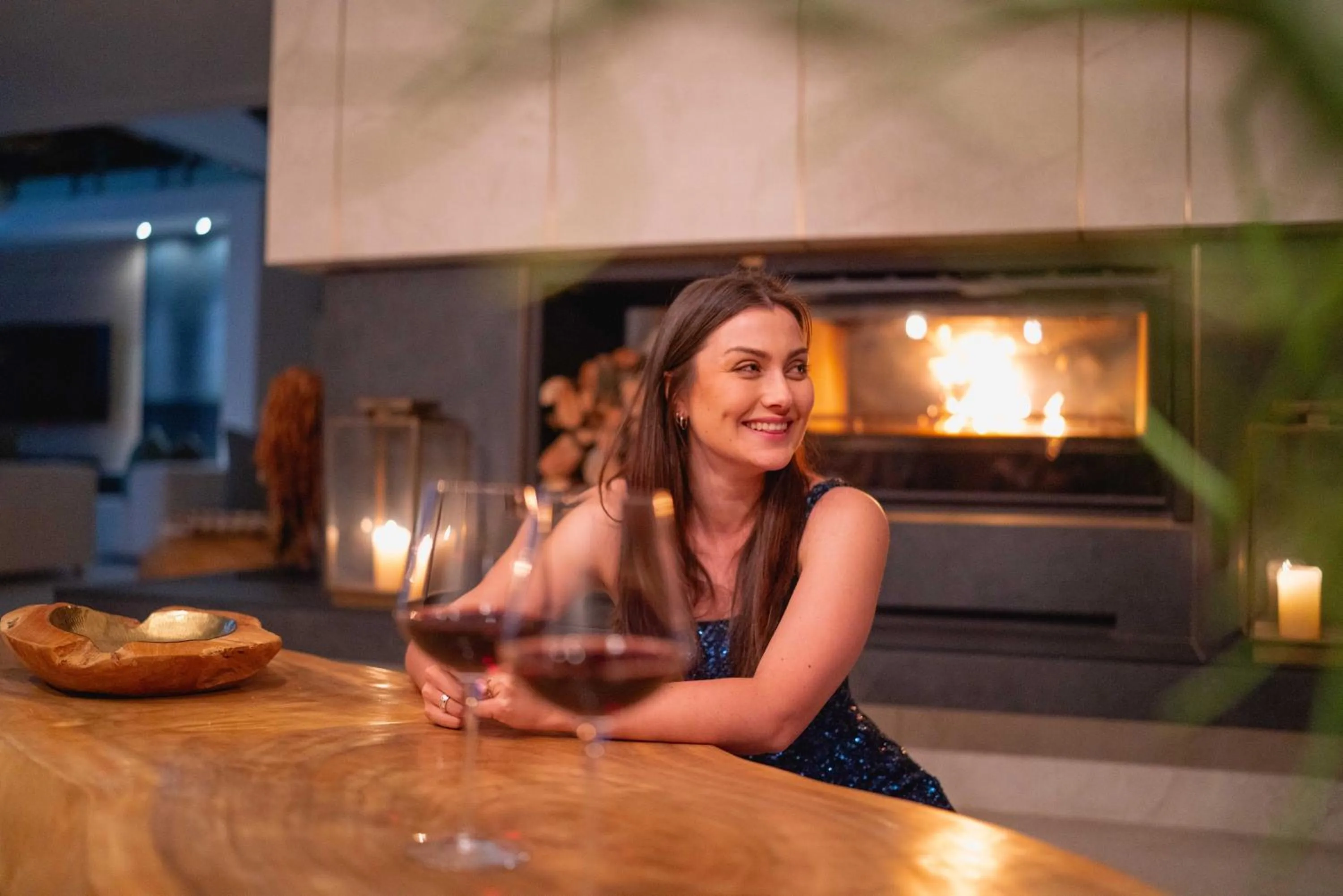 fireplace in Atzaró Cape Town