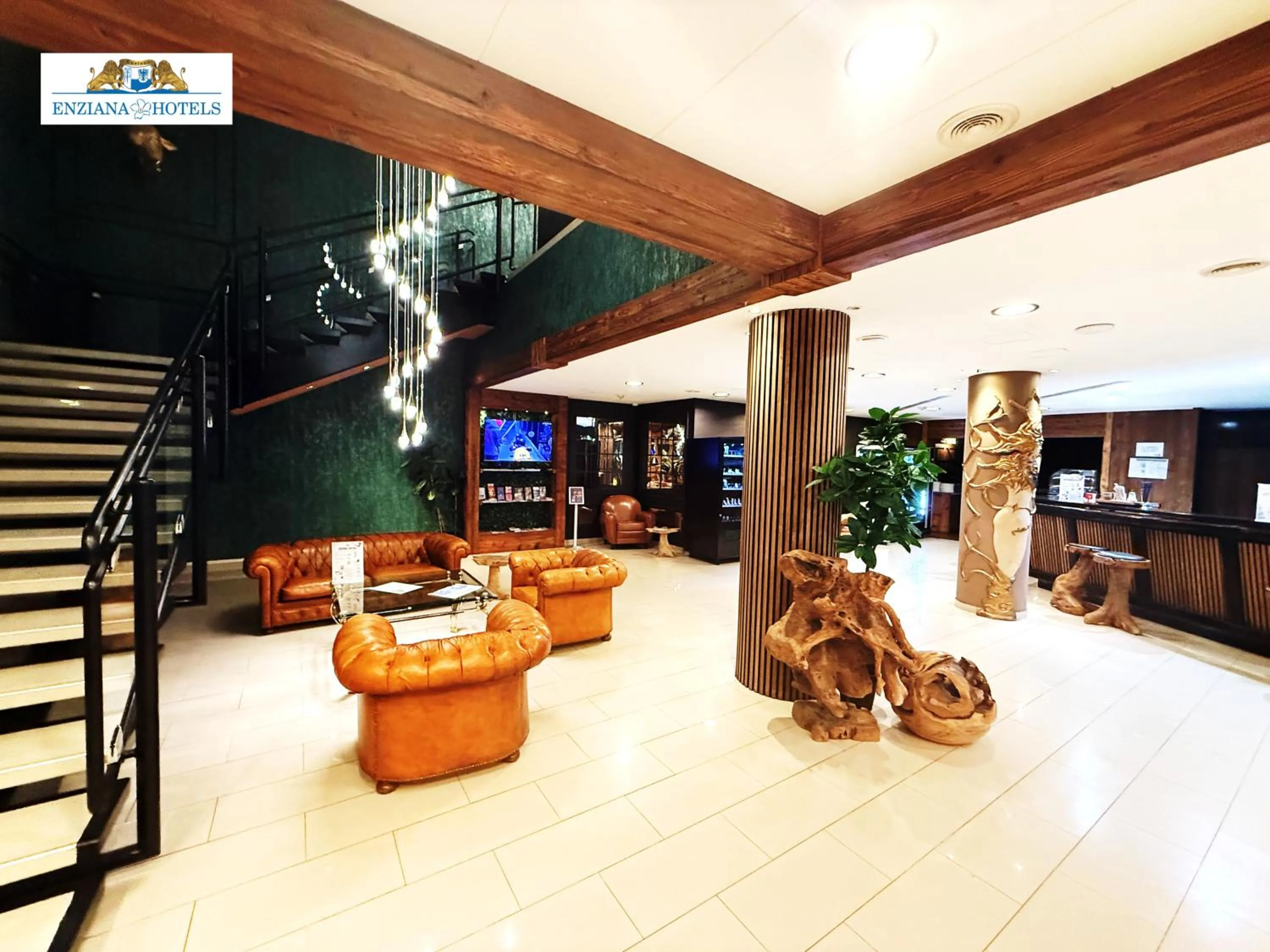 Lobby or reception in Hotel Enziana Wien