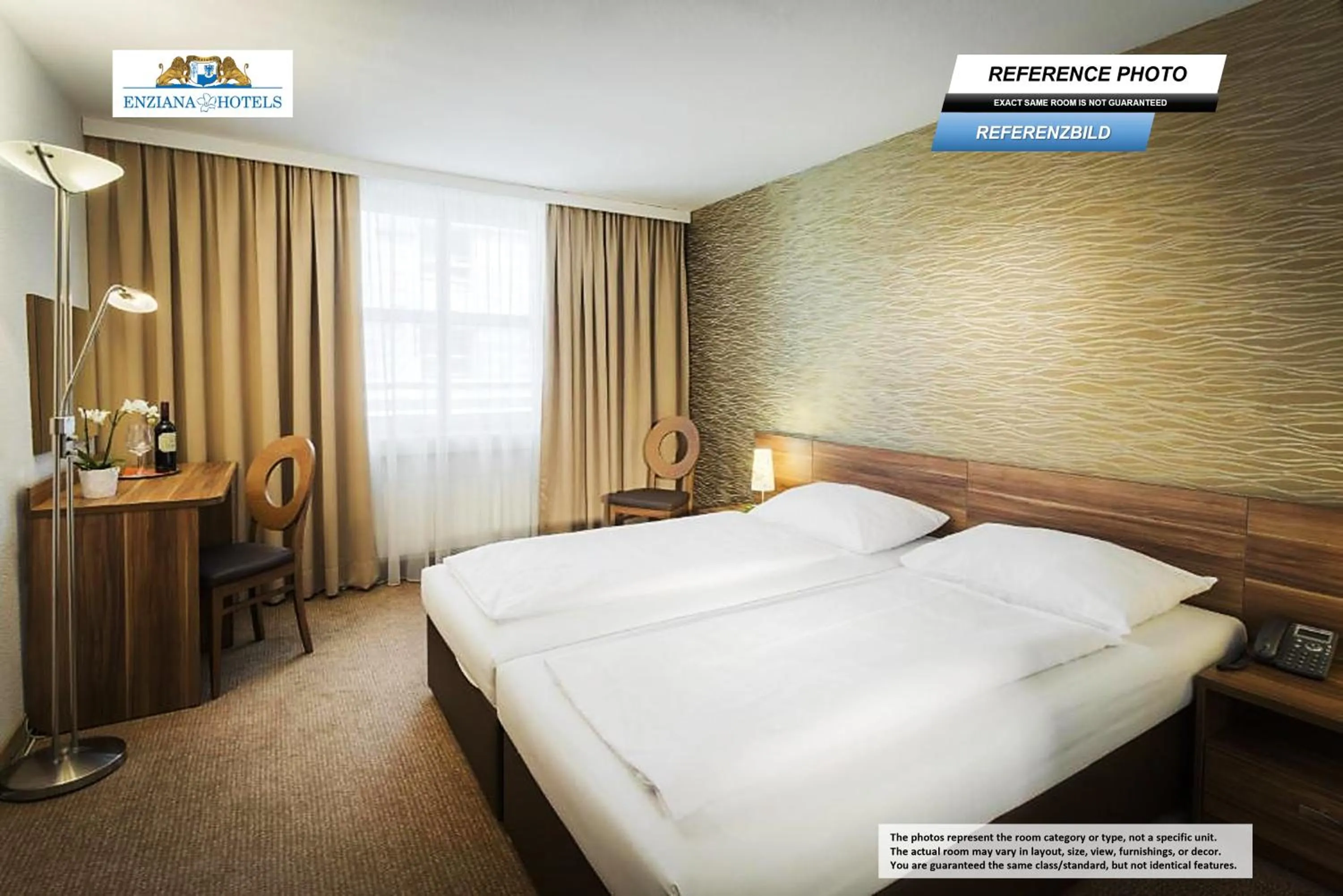 Bedroom, Bed in Hotel Enziana Wien