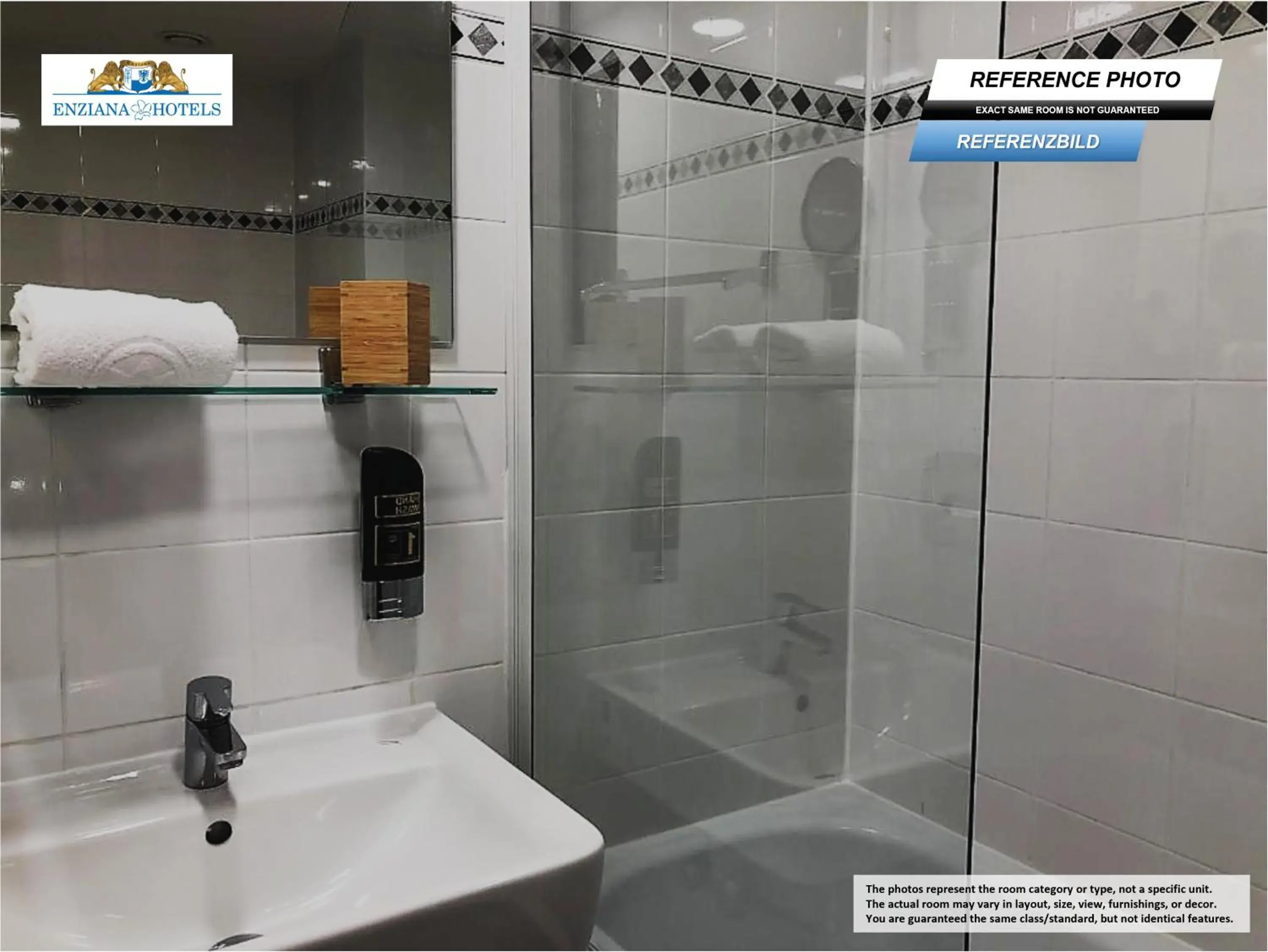 Bathroom in Hotel Enziana Wien Bathroom in Hotel Enziana Wien