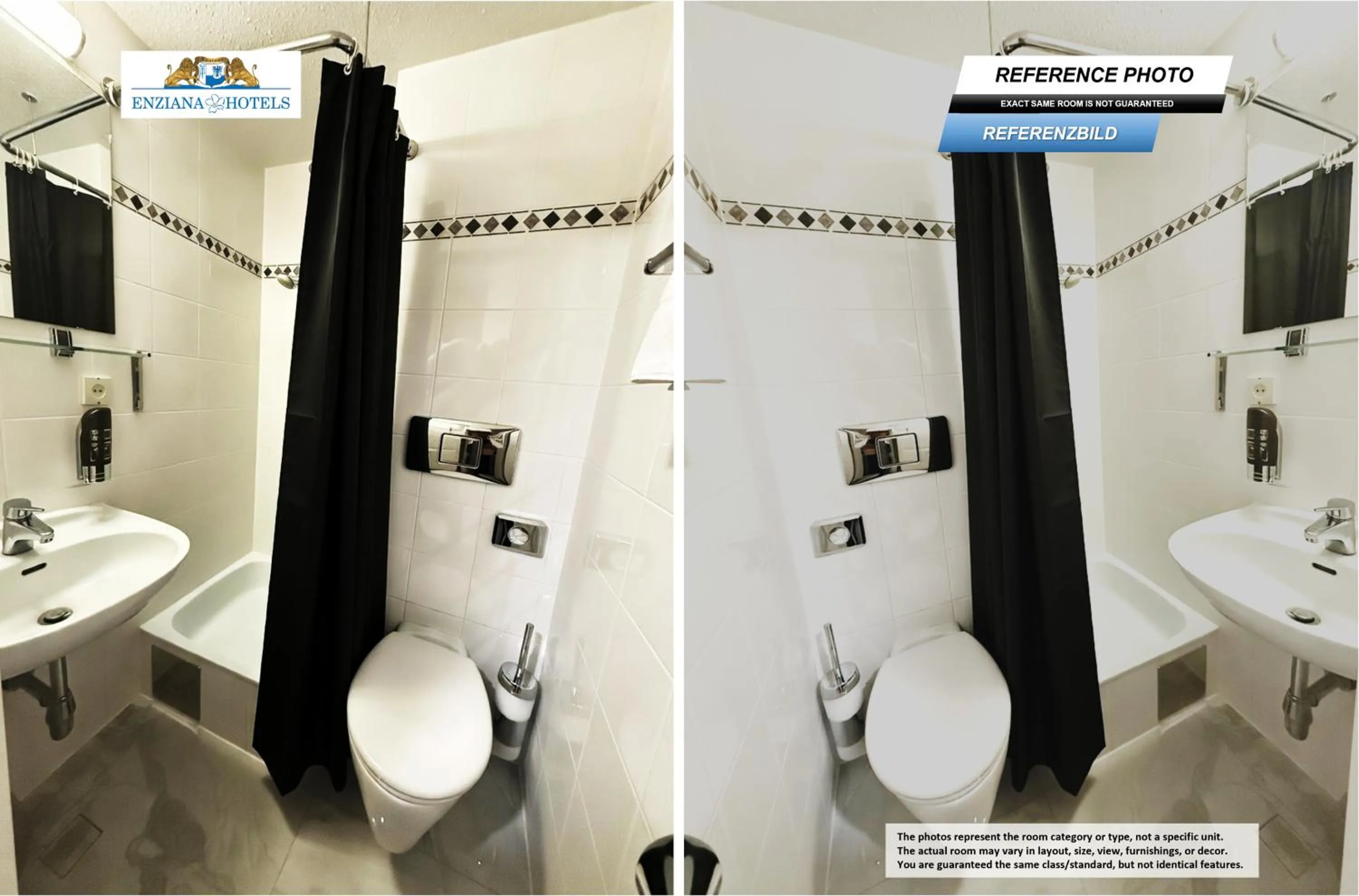 Bathroom in Hotel Enziana Wien