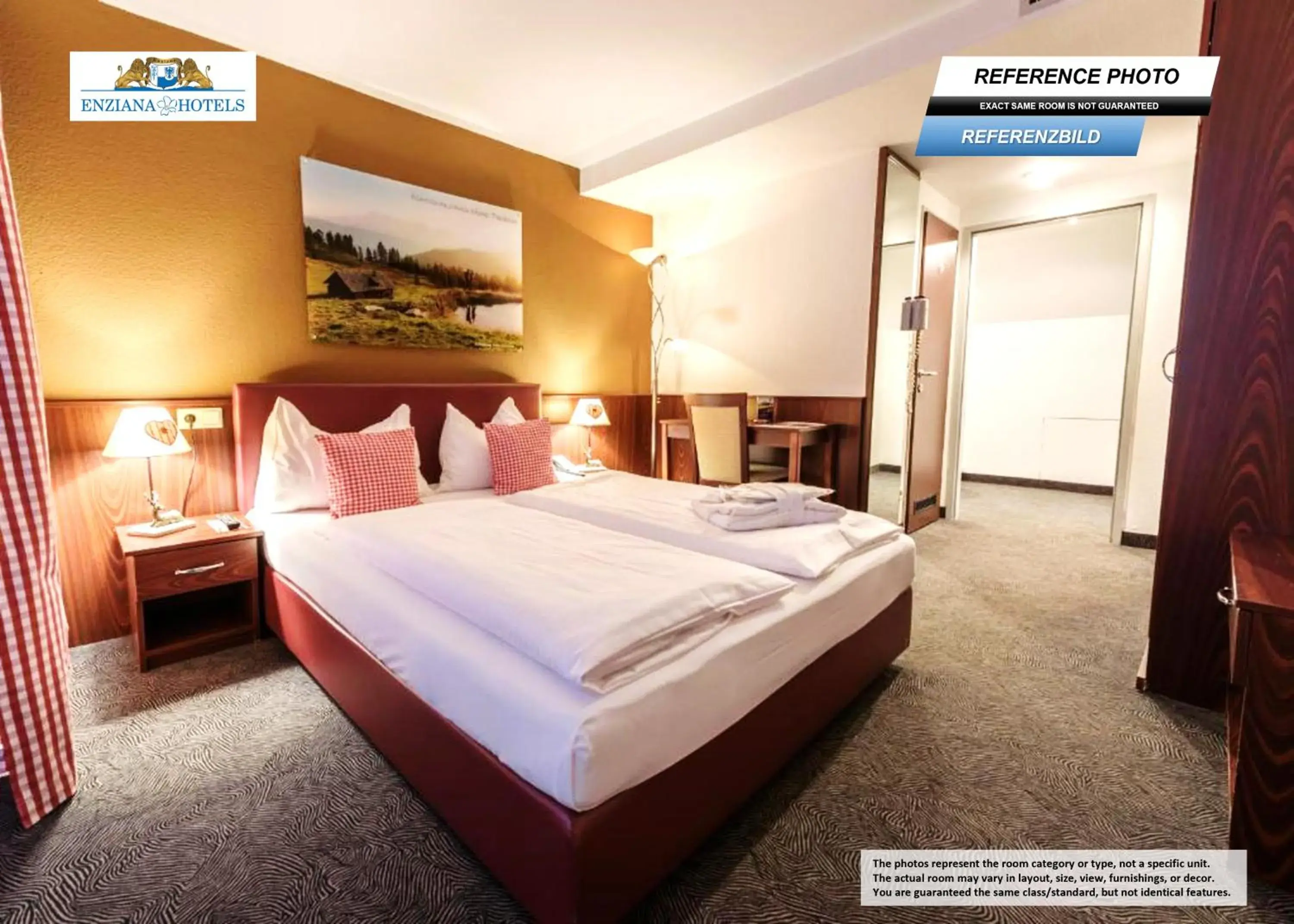 Bedroom, Bed in Hotel Enziana Wien Bedroom, Bed in Hotel Enziana Wien