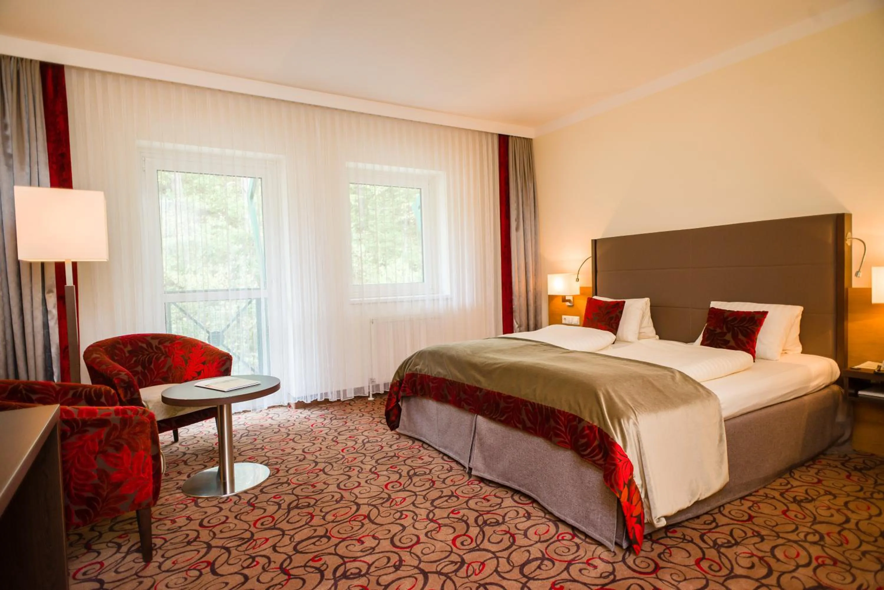 Decorative detail, Bed in Hotel Schneeberghof