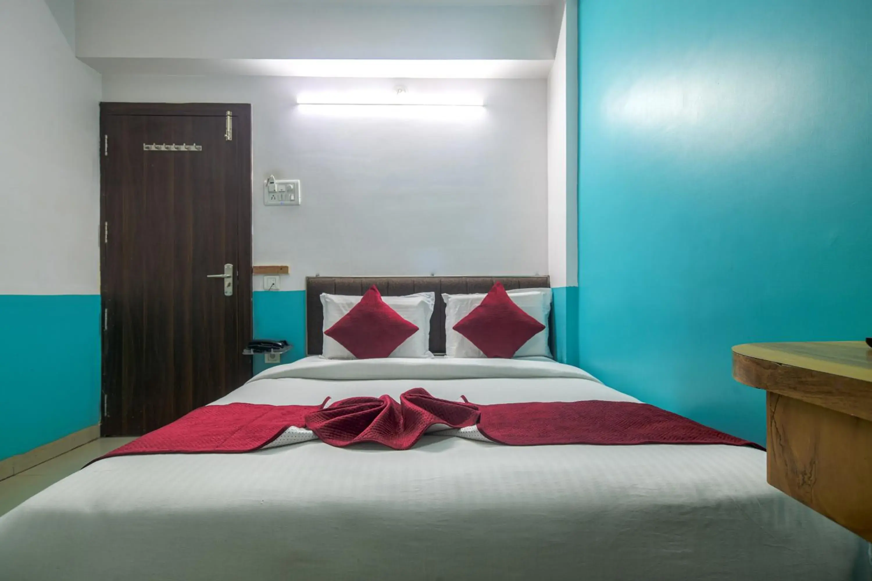 Bed in Hotel Satyug Inn Bed in Hotel Satyug Inn