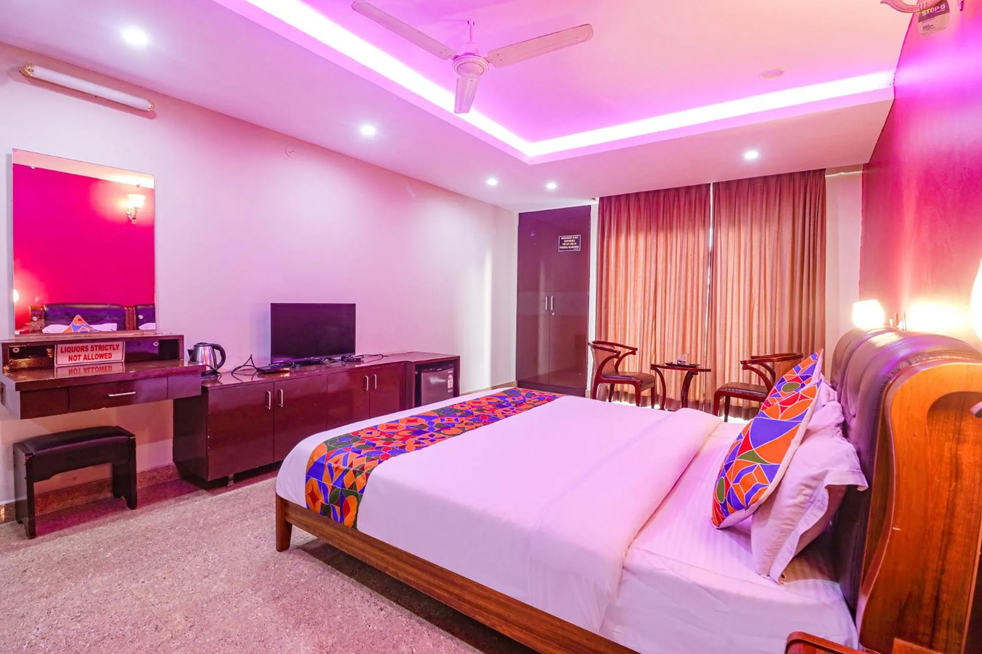 TV and multimedia, Bed in FabHotel Turning Point - Nr Ulsoor Lake