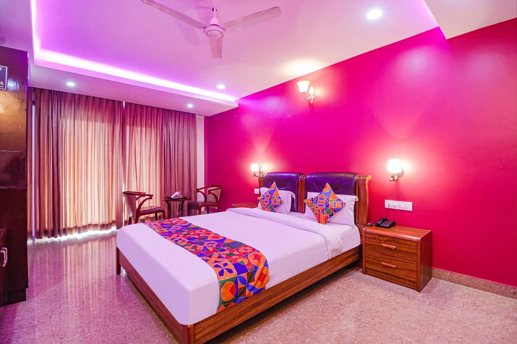 Photo of the whole room, Bed in FabHotel Turning Point - Nr Ulsoor Lake