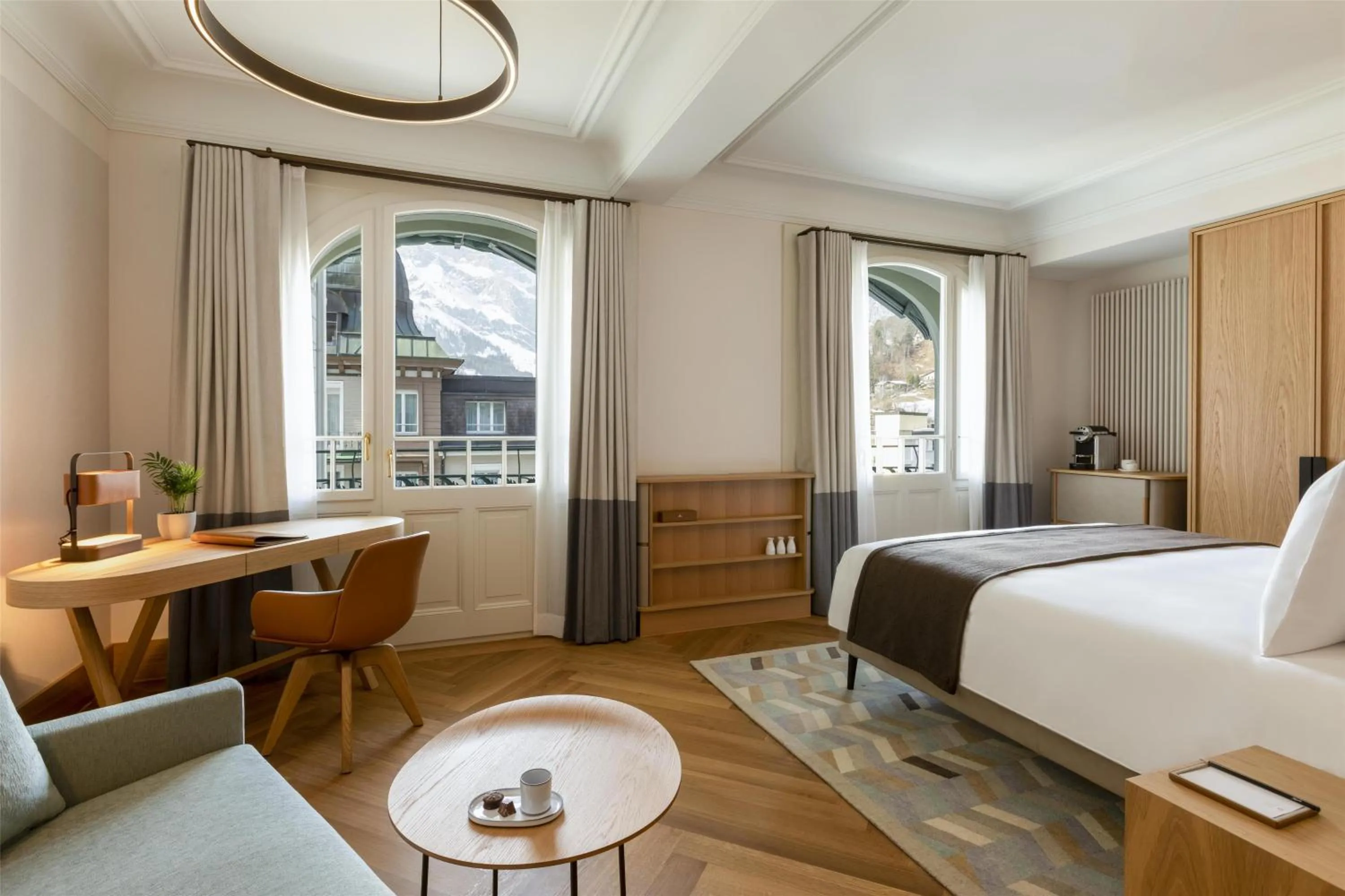 Bedroom, Bed in Kempinski Palace Engelberg