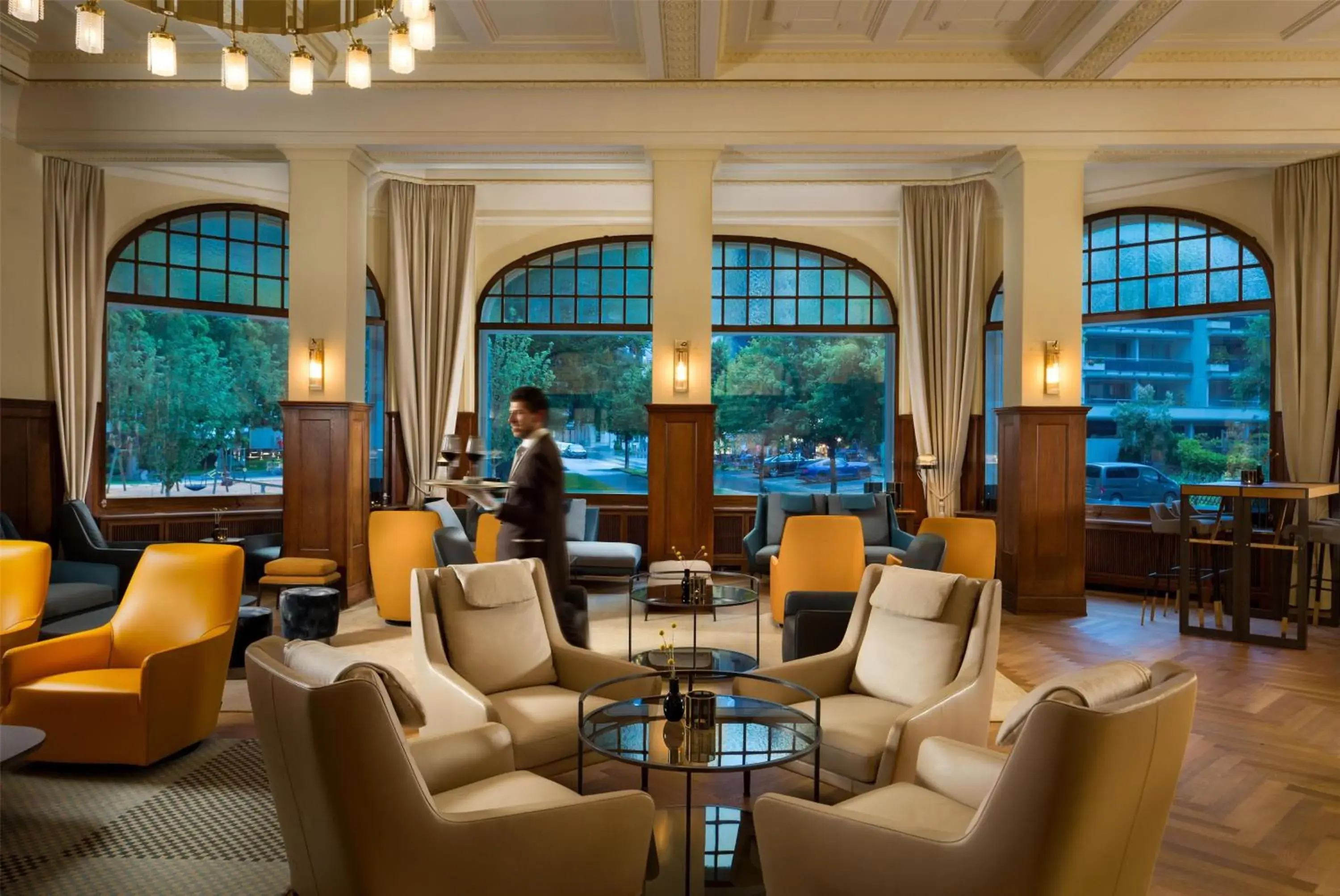 Lounge or bar in Kempinski Palace Engelberg Lounge or bar in Kempinski Palace Engelberg