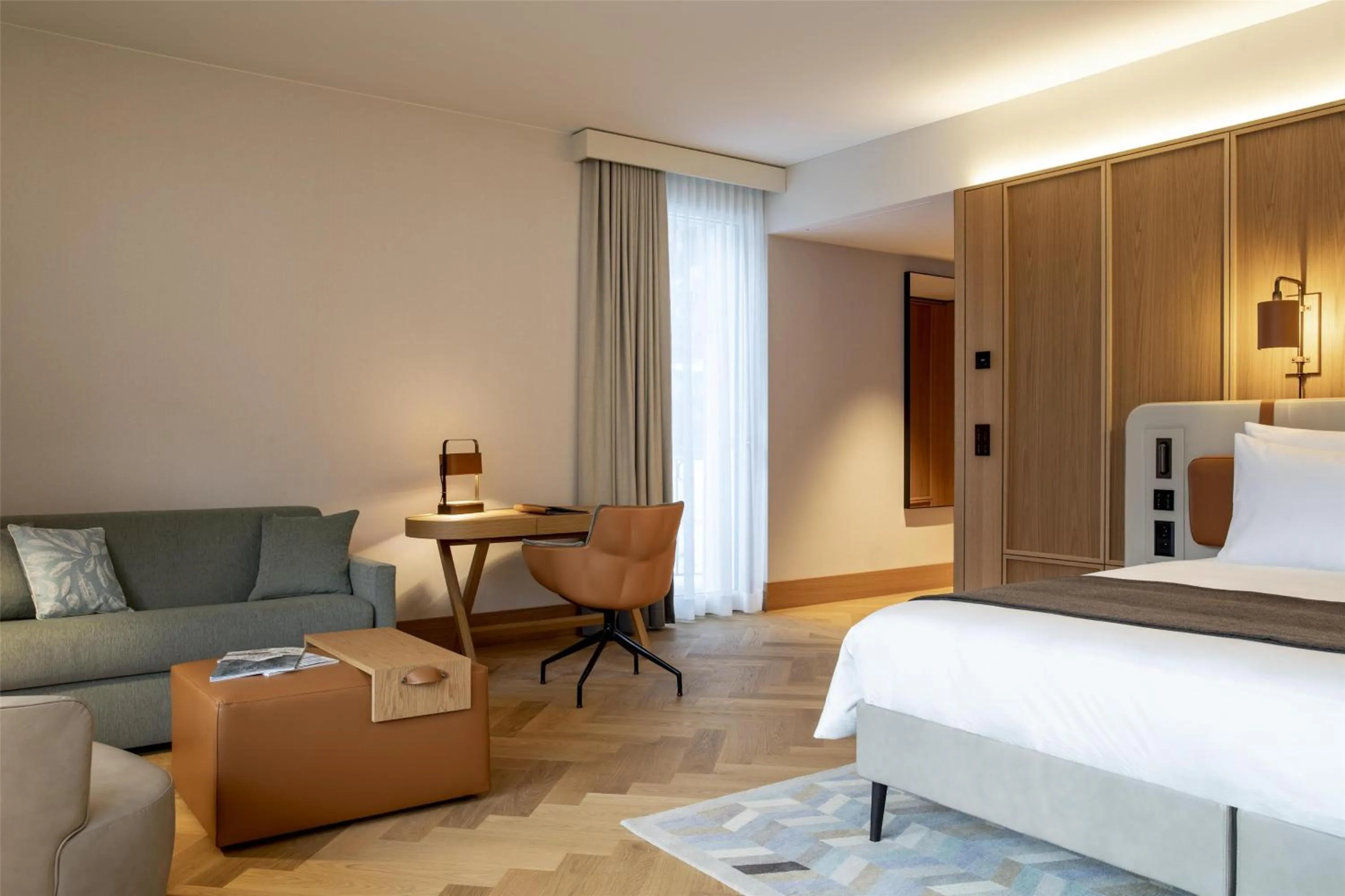 Bedroom, Bed in Kempinski Palace Engelberg