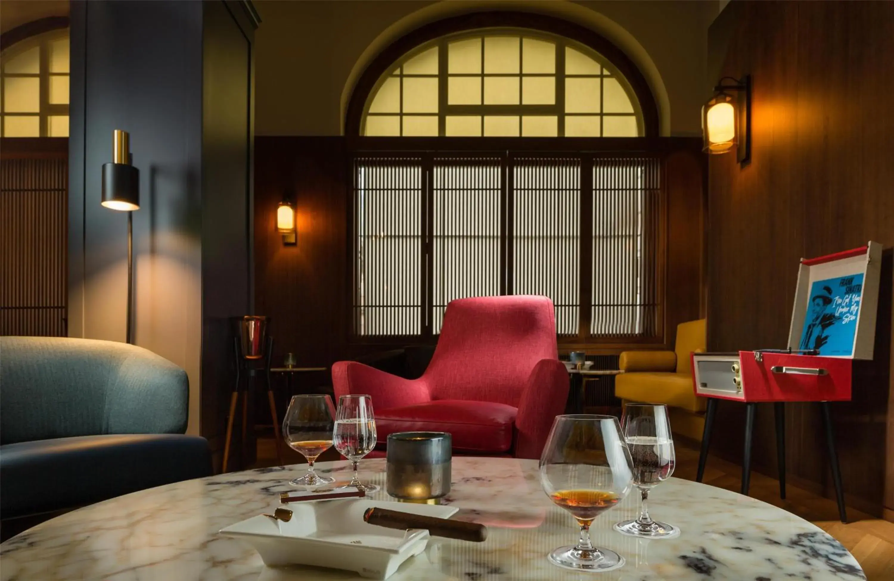 Lounge or bar in Kempinski Palace Engelberg Lounge or bar in Kempinski Palace Engelberg