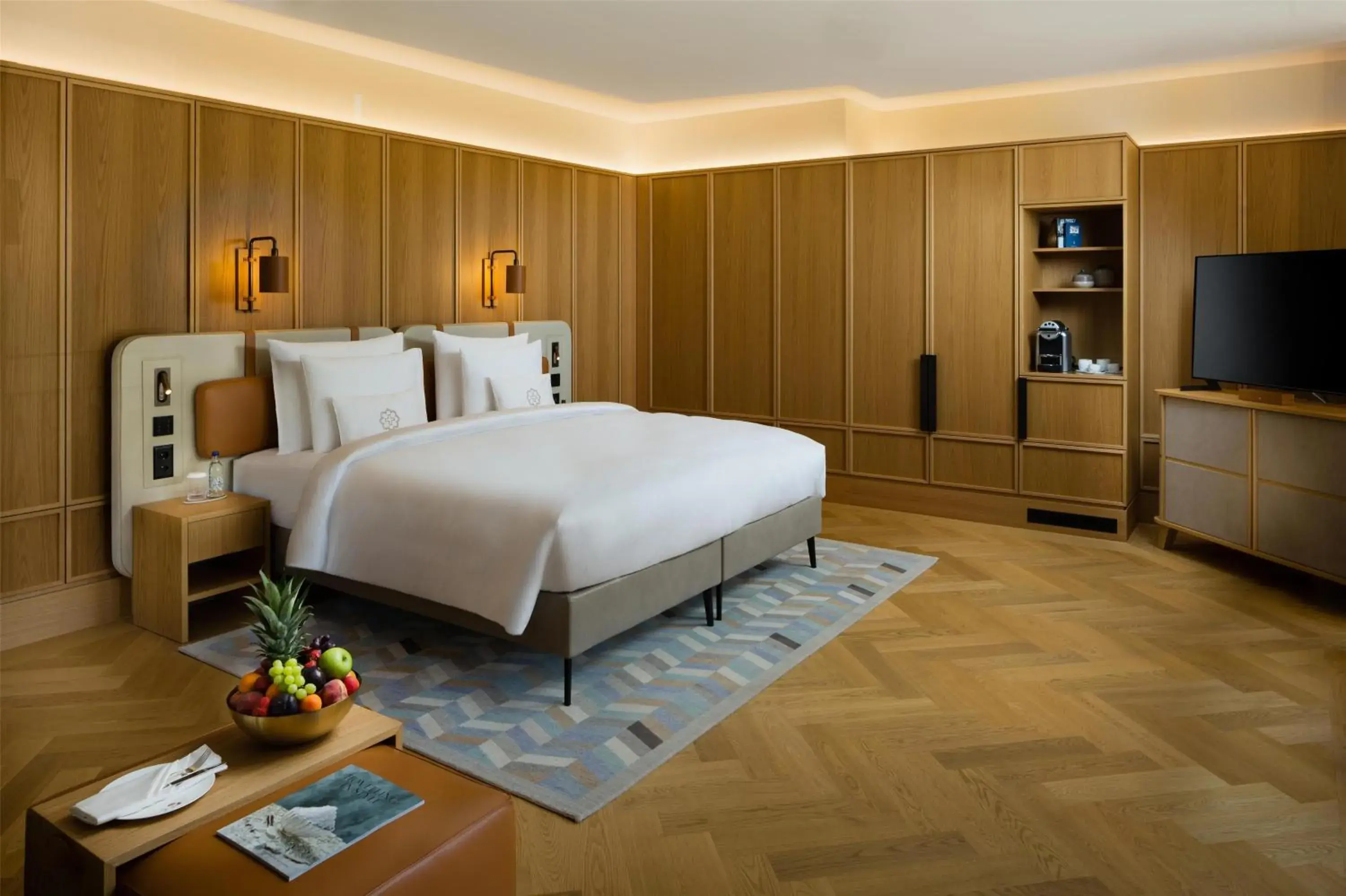 Bedroom, Bed in Kempinski Palace Engelberg Bedroom, Bed in Kempinski Palace Engelberg