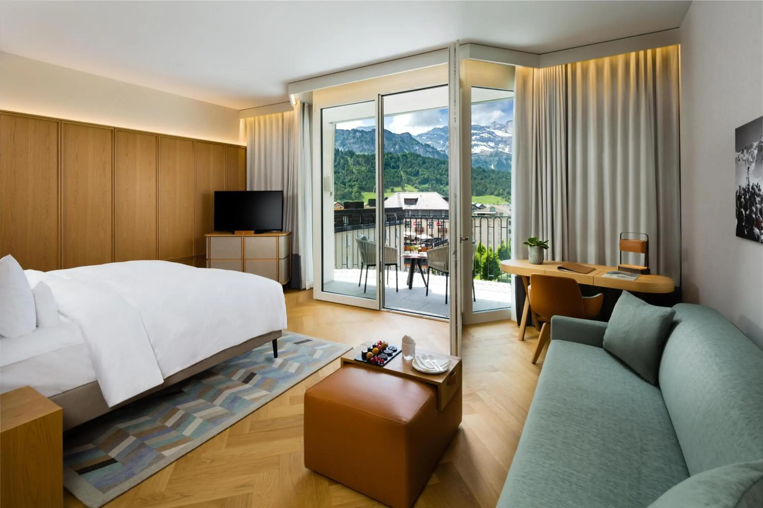 Bedroom, Bed in Kempinski Palace Engelberg Bedroom, Bed in Kempinski Palace Engelberg