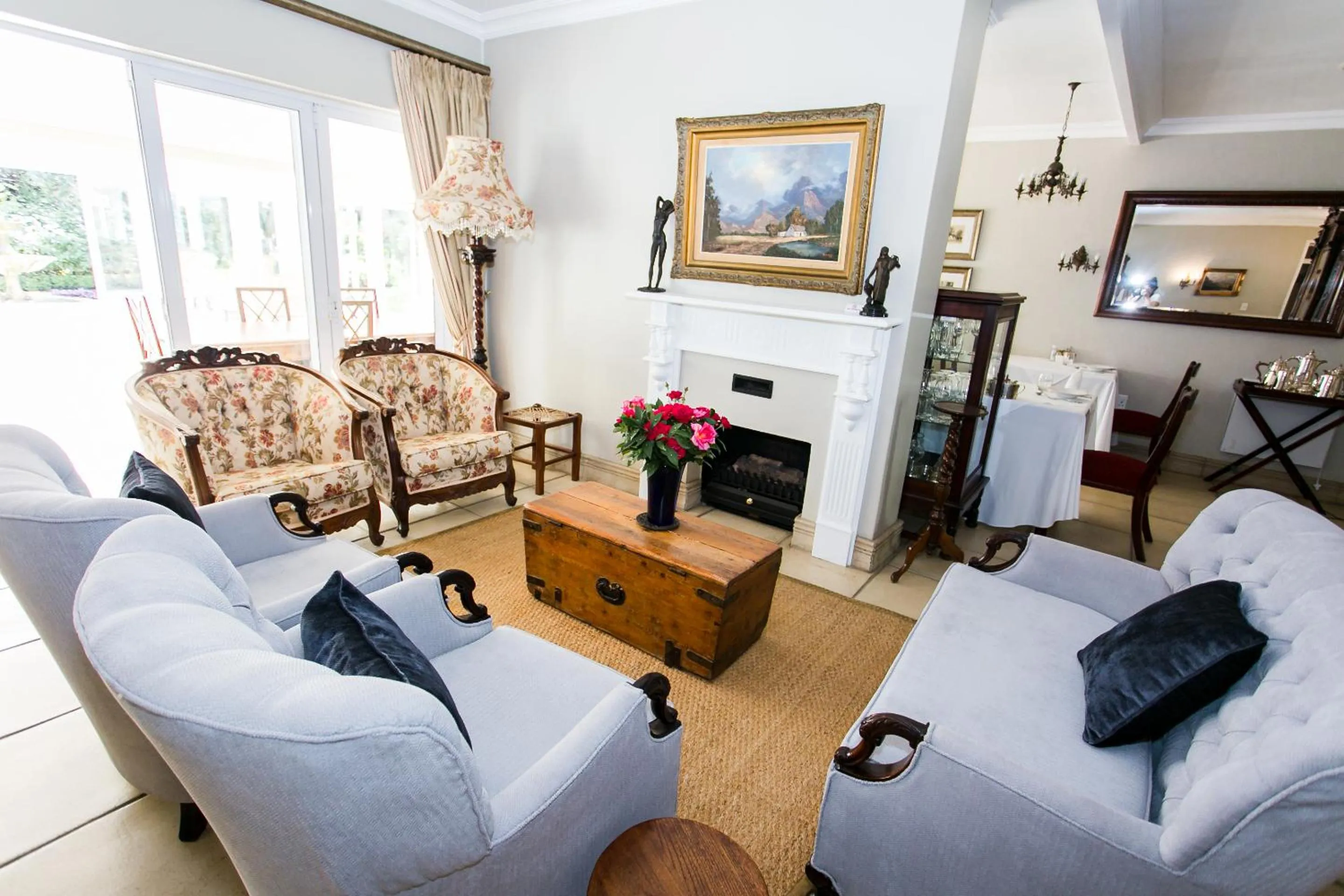 Seating area in Burkleigh House