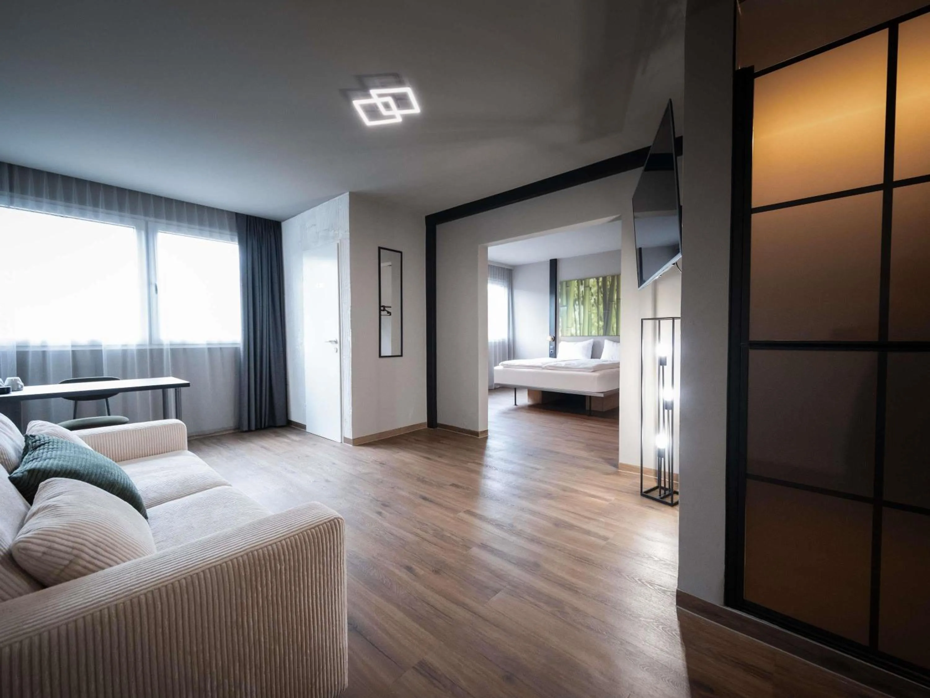 Bedroom in Ibis Styles Linz