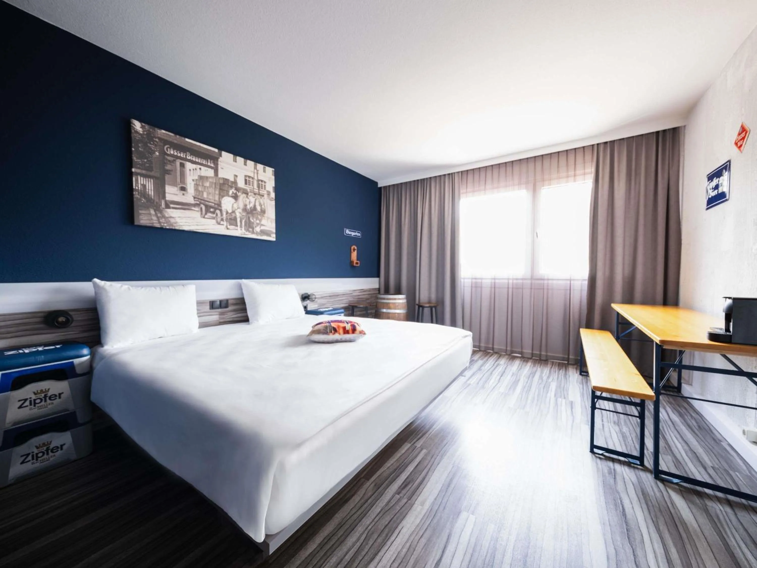 Bedroom, Bed in Ibis Styles Linz