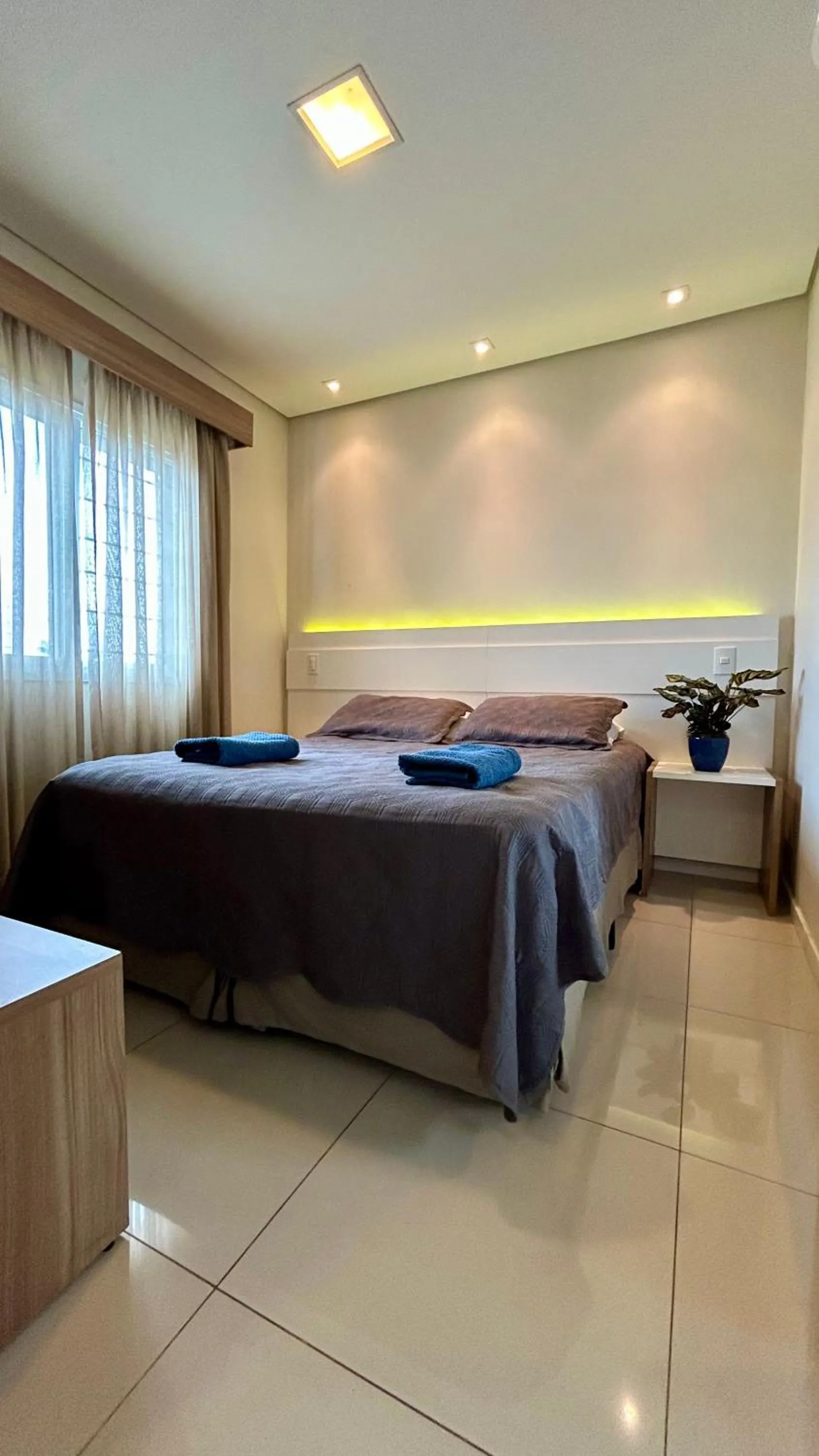 Bedroom, Bed in Apto Top Centrum Holambra/excelente localização