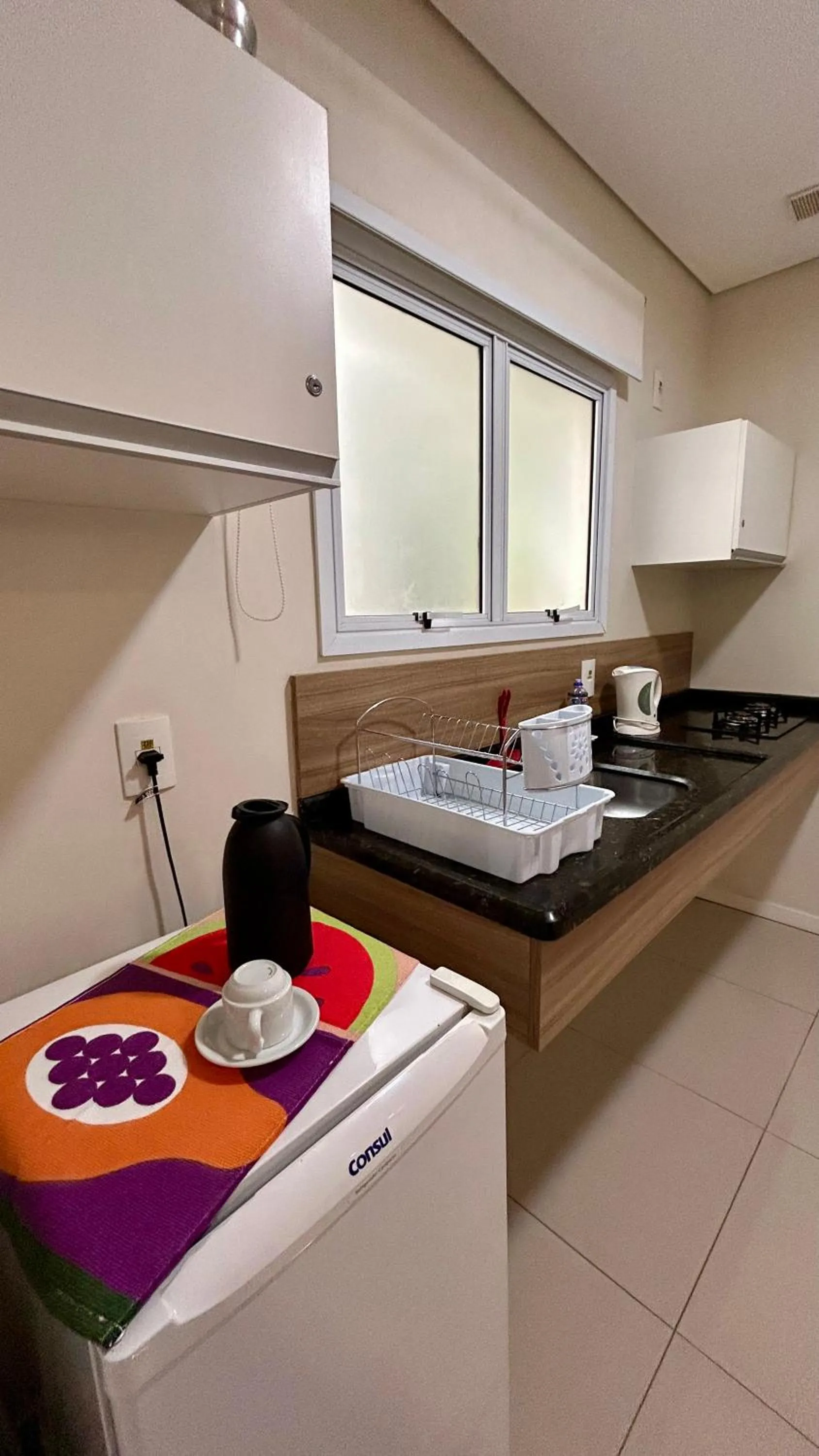 Kitchen or kitchenette in Apto Top Centrum Holambra/excelente localização