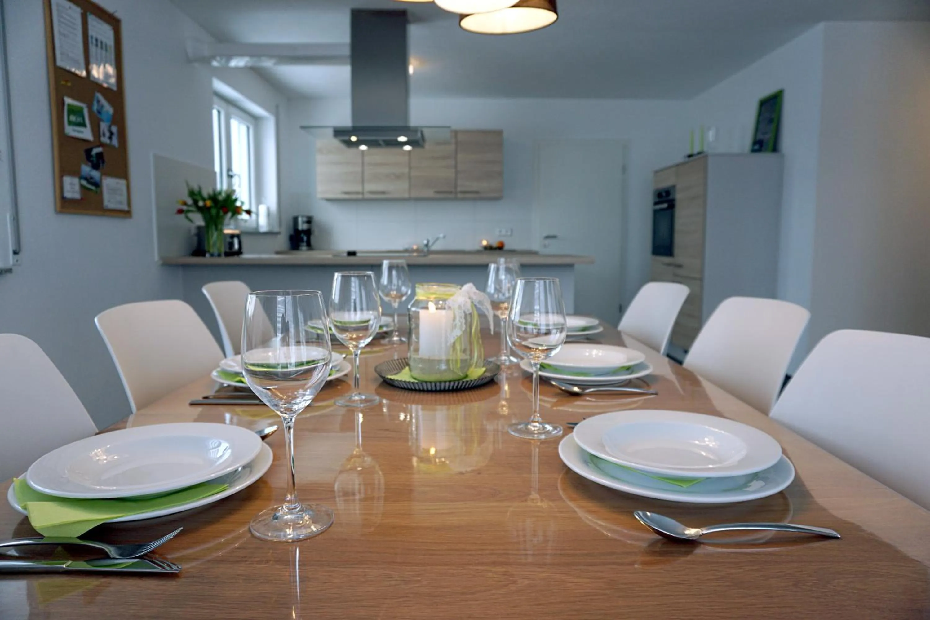 Dining area in Ferienwohnung Reimann mit kostenloser AlbCard